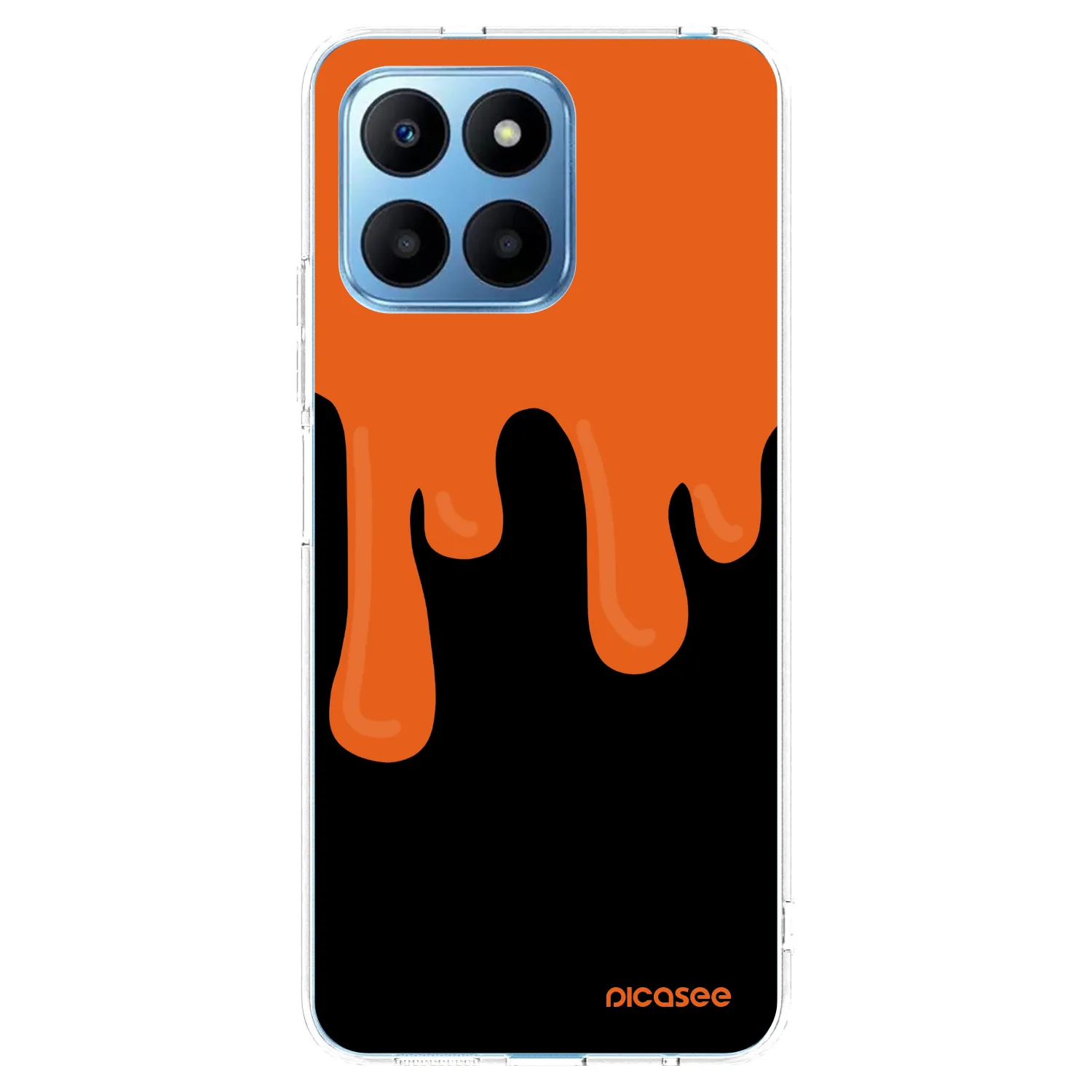 Picasee silikonski prozorni ovitek za Honor 70 Lite - Orange spooky