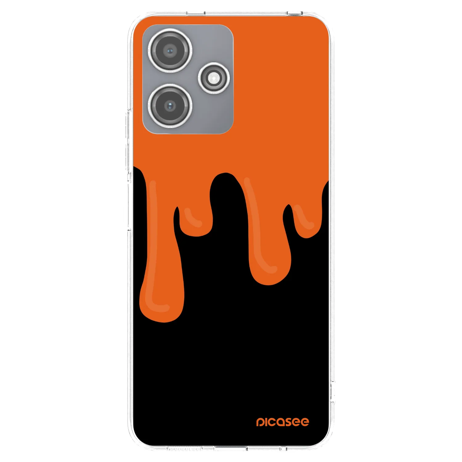 Picasee silikonski prozorni ovitek za Xiaomi Redmi 12 5G - Orange spooky