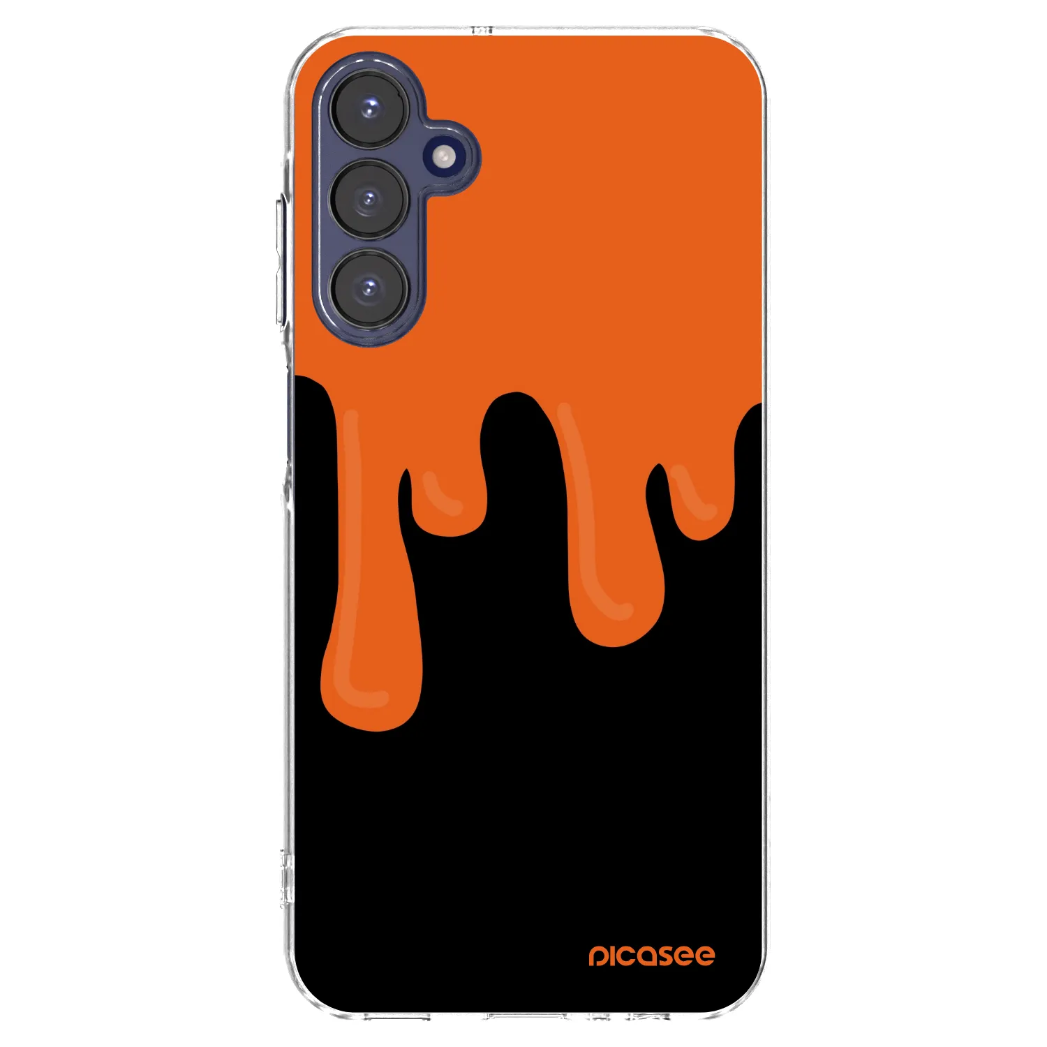 Picasee silikonski prozorni ovitek za Samsung Galaxy A15 A155F 4G - Orange spooky