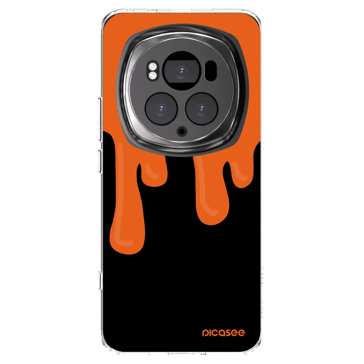 Picasee silikonski prozorni ovitek za Honor Magic6 Pro - Orange spooky