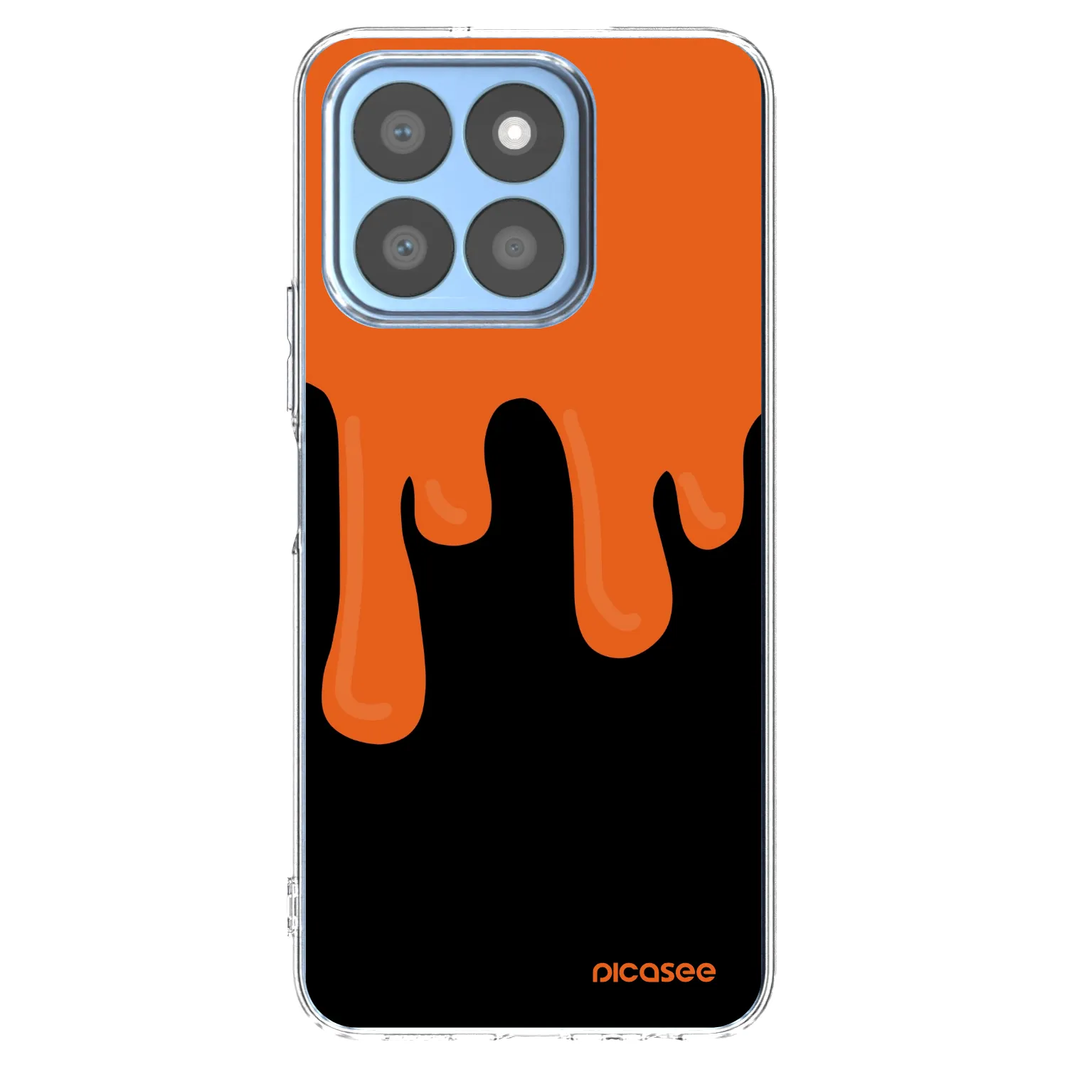 Picasee silikonski prozorni ovitek za Honor X8b - Orange spooky