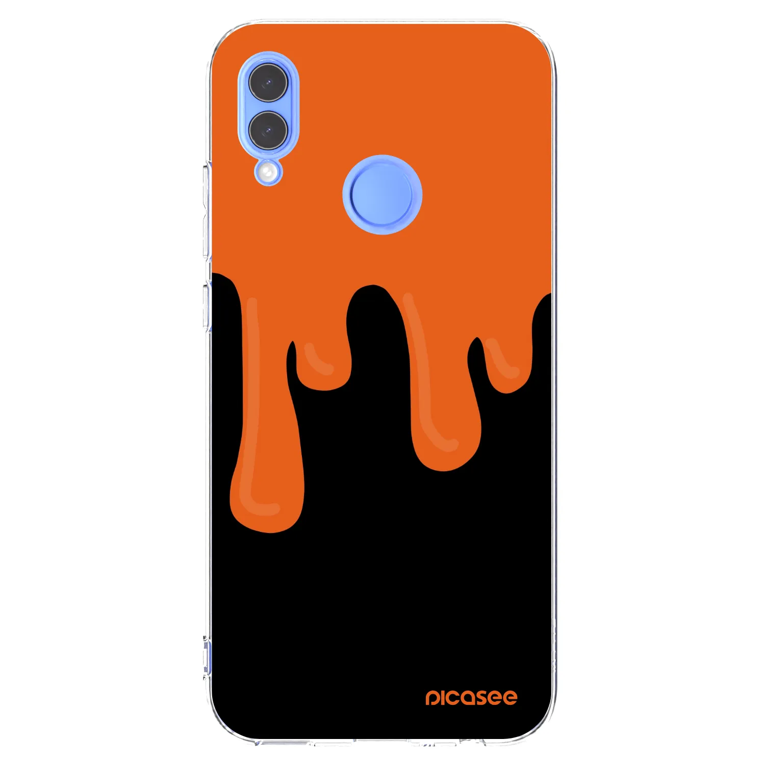 Picasee silikonski prozorni ovitek za Huawei P Smart 2019 - Orange spooky