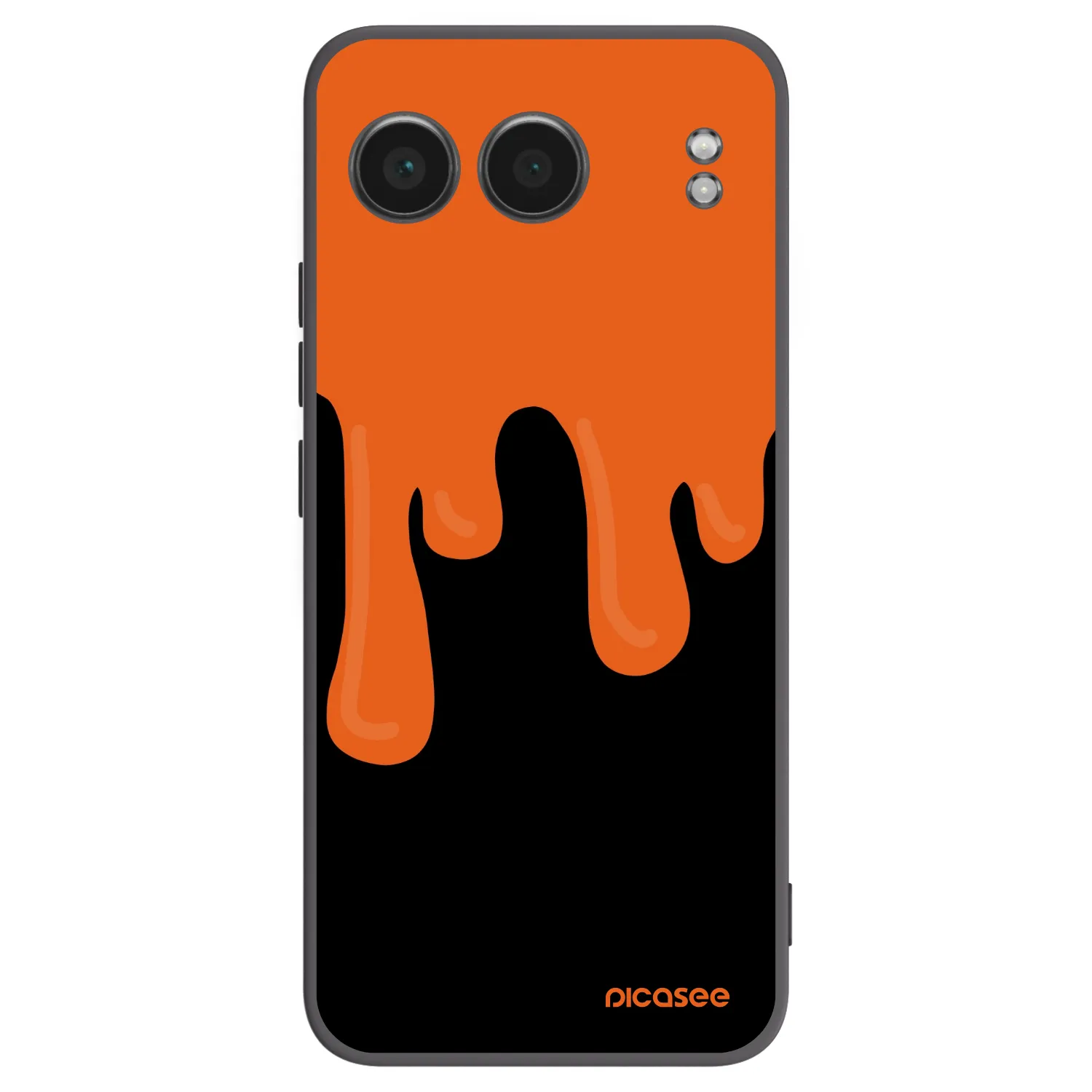 Picasee silikonski črni ovitek za OnePlus Nord 4 - Orange spooky