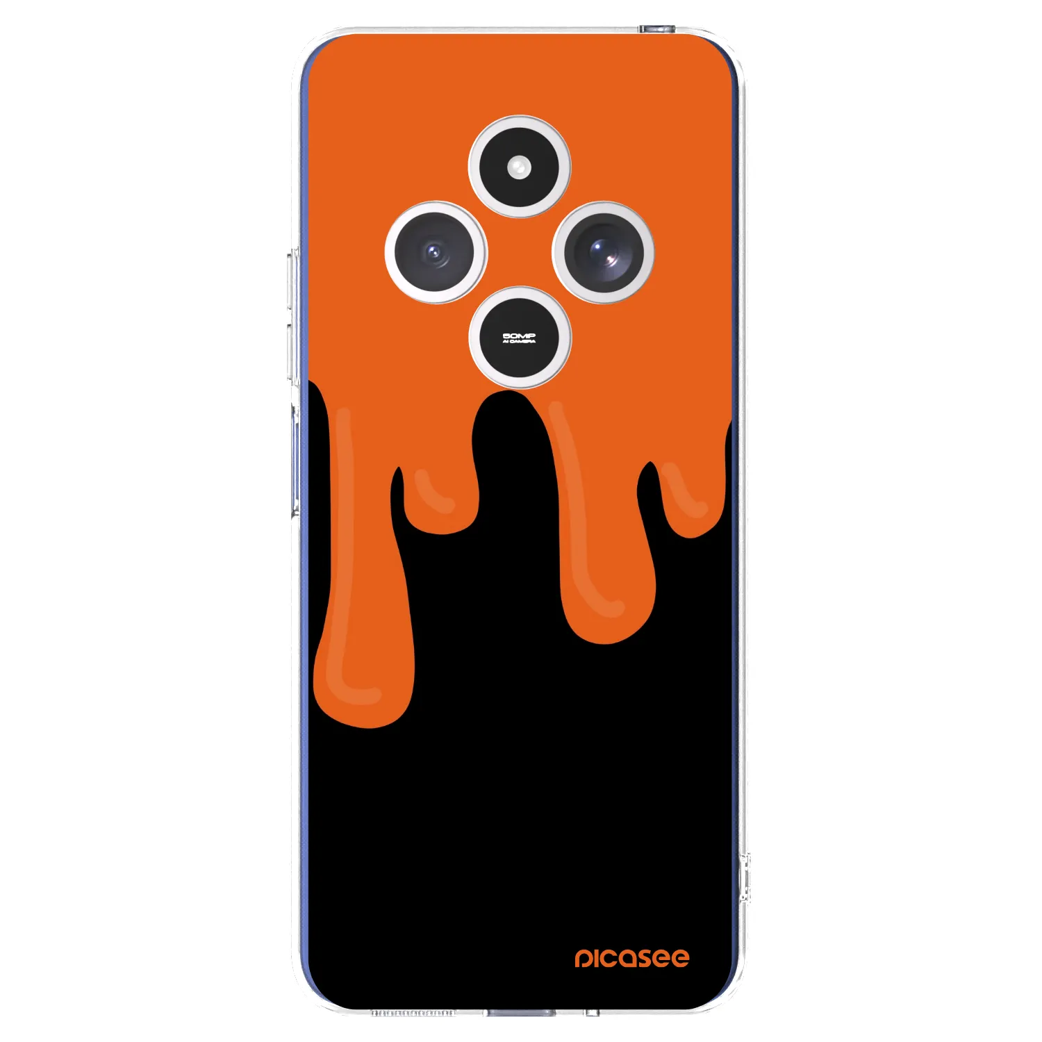 Picasee silikonski prozorni ovitek za Xiaomi Redmi 14C - Orange spooky