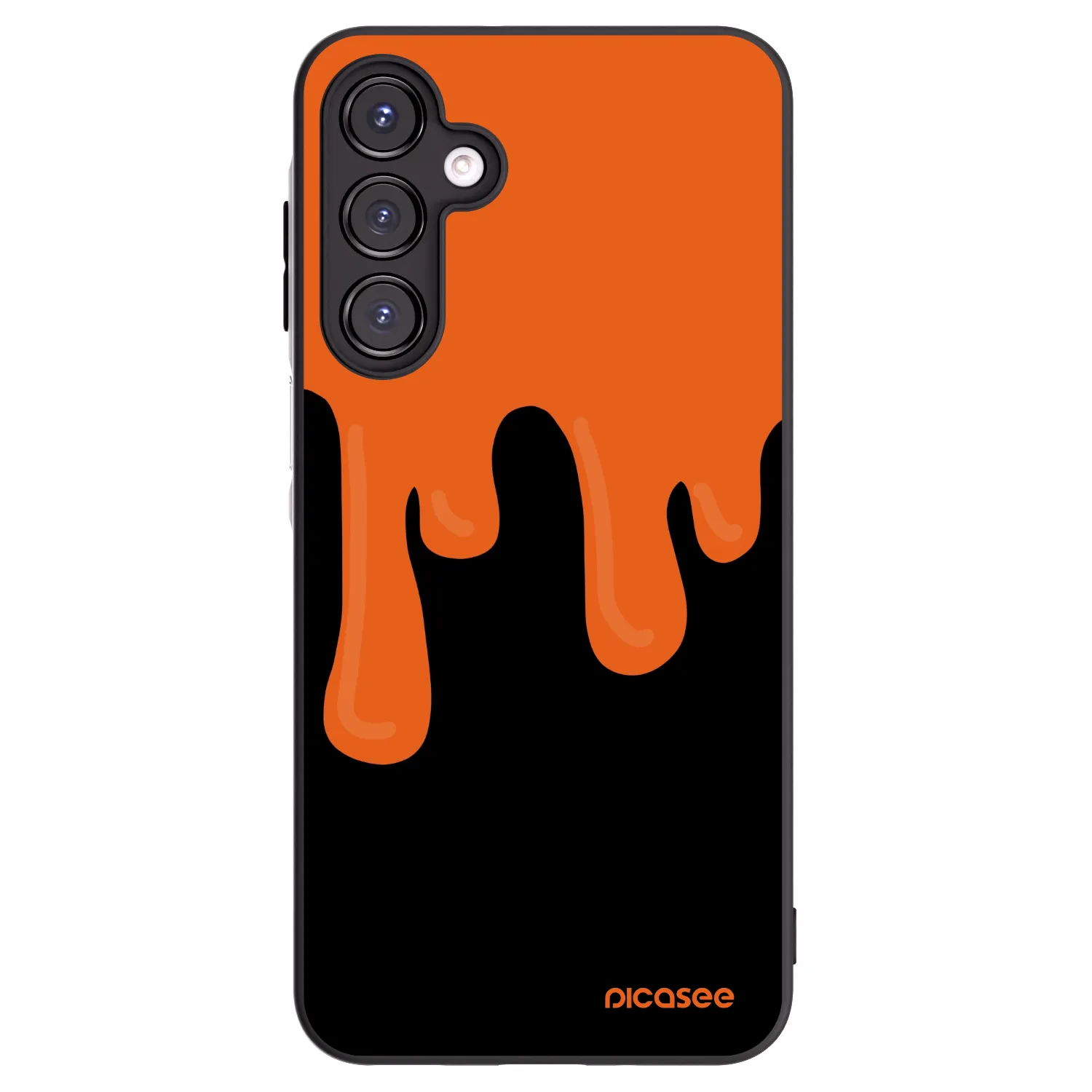 Picasee silikonski črni ovitek za Samsung Galaxy A16 5G - Orange spooky