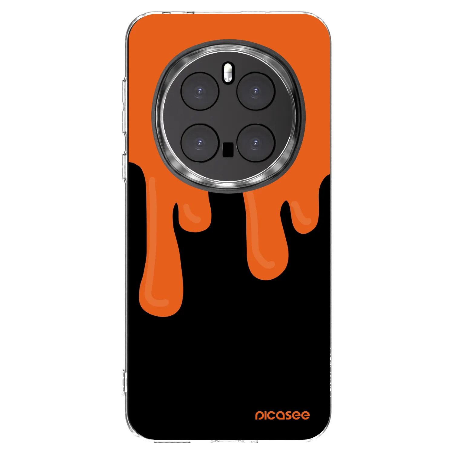 Picasee silikonski prozorni ovitek za Honor Magic7 Pro 5G - Orange spooky