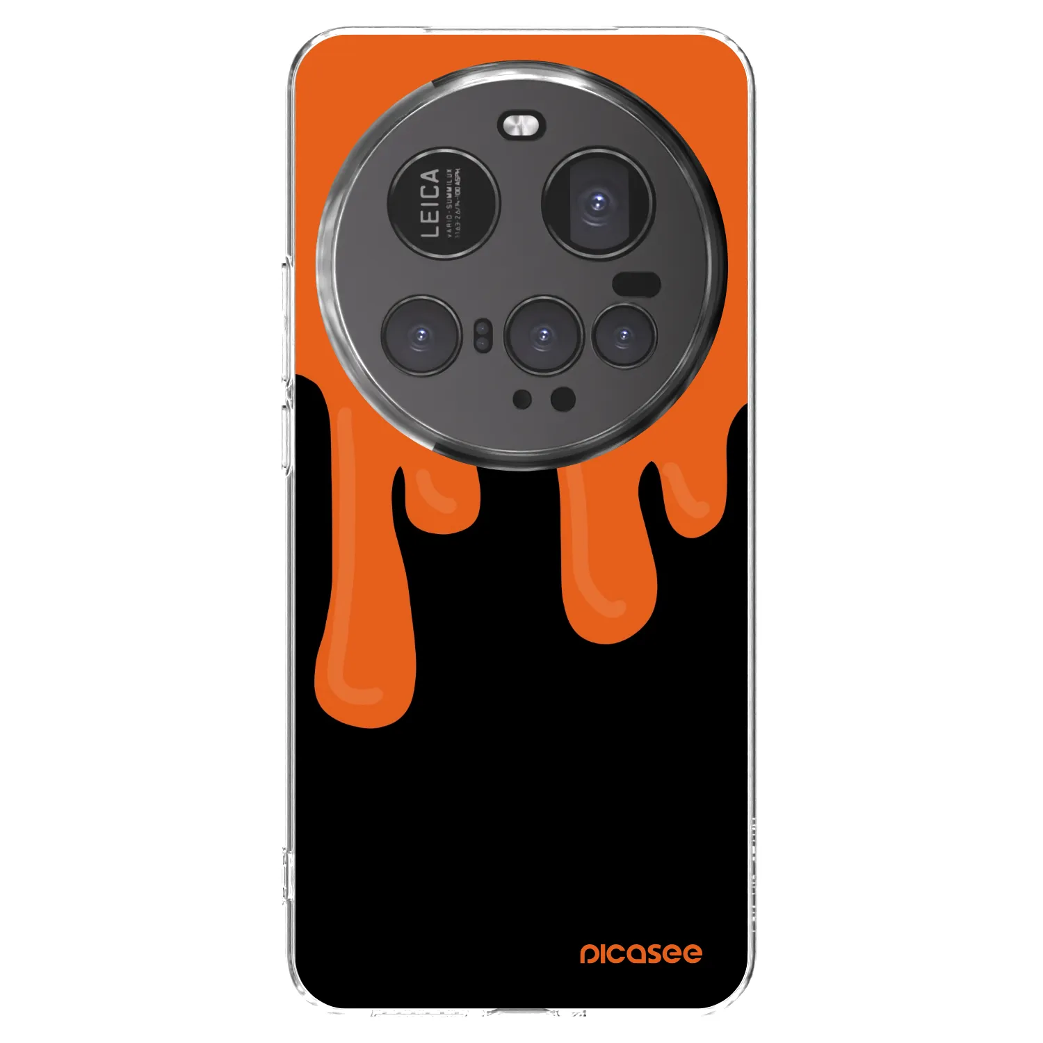 Picasee silikonski prozorni ovitek za Xiaomi 15 Ultra - Orange spooky