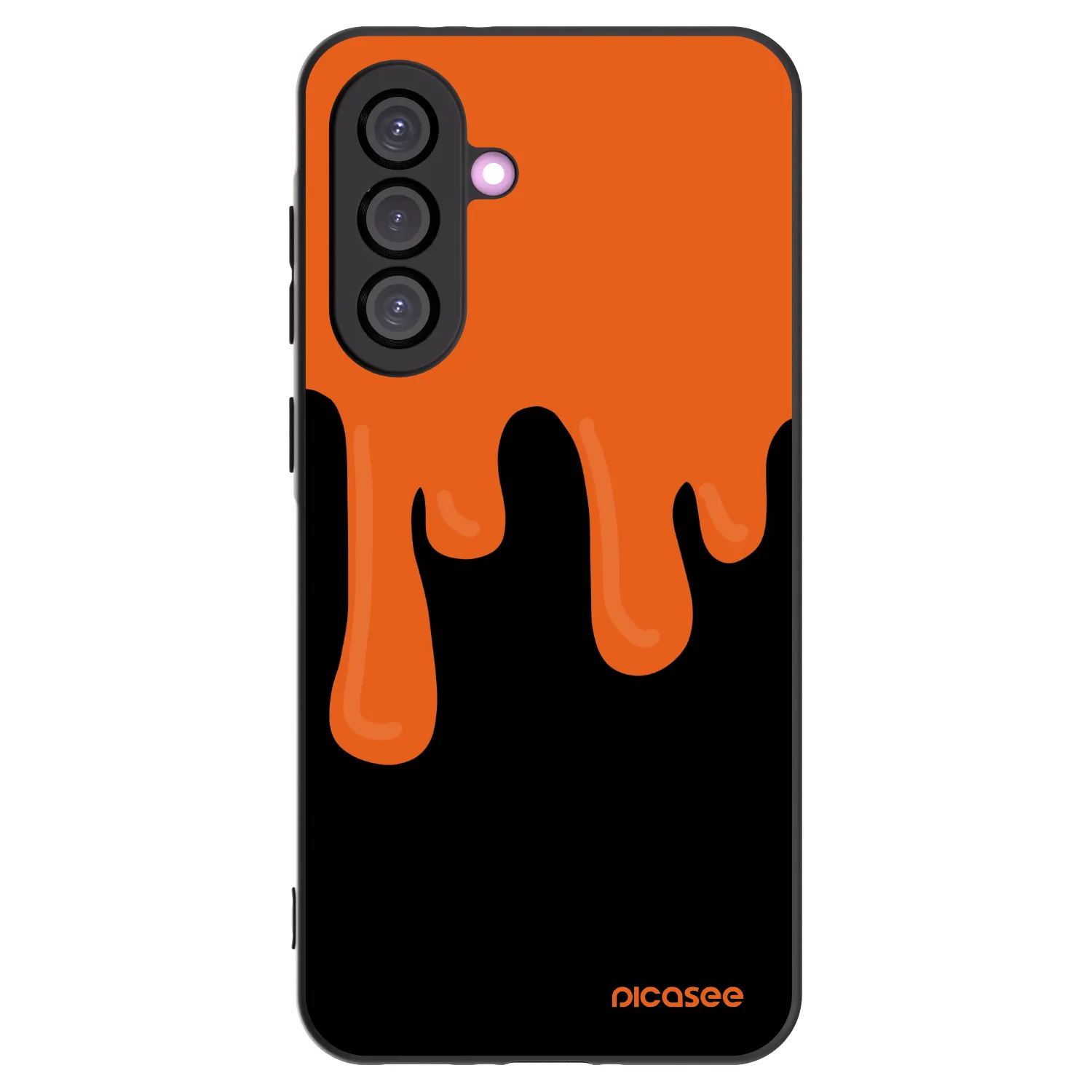 Picasee silikonski črni ovitek za Samsung Galaxy A56 5G A566B - Orange spooky
