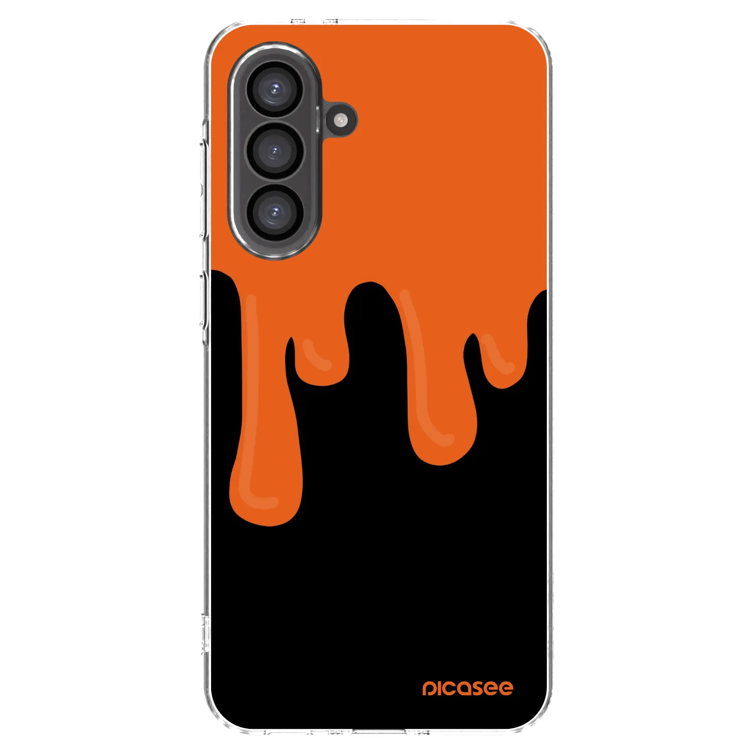Picasee silikonski prozorni ovitek za Samsung Galaxy A56 5G A566B - Orange spooky