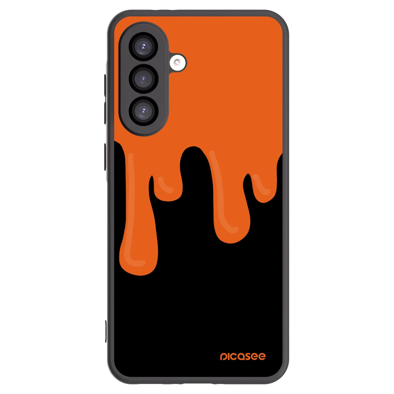 Picasee silikonski črni ovitek za Samsung Galaxy A26 5G A266B - Orange spooky