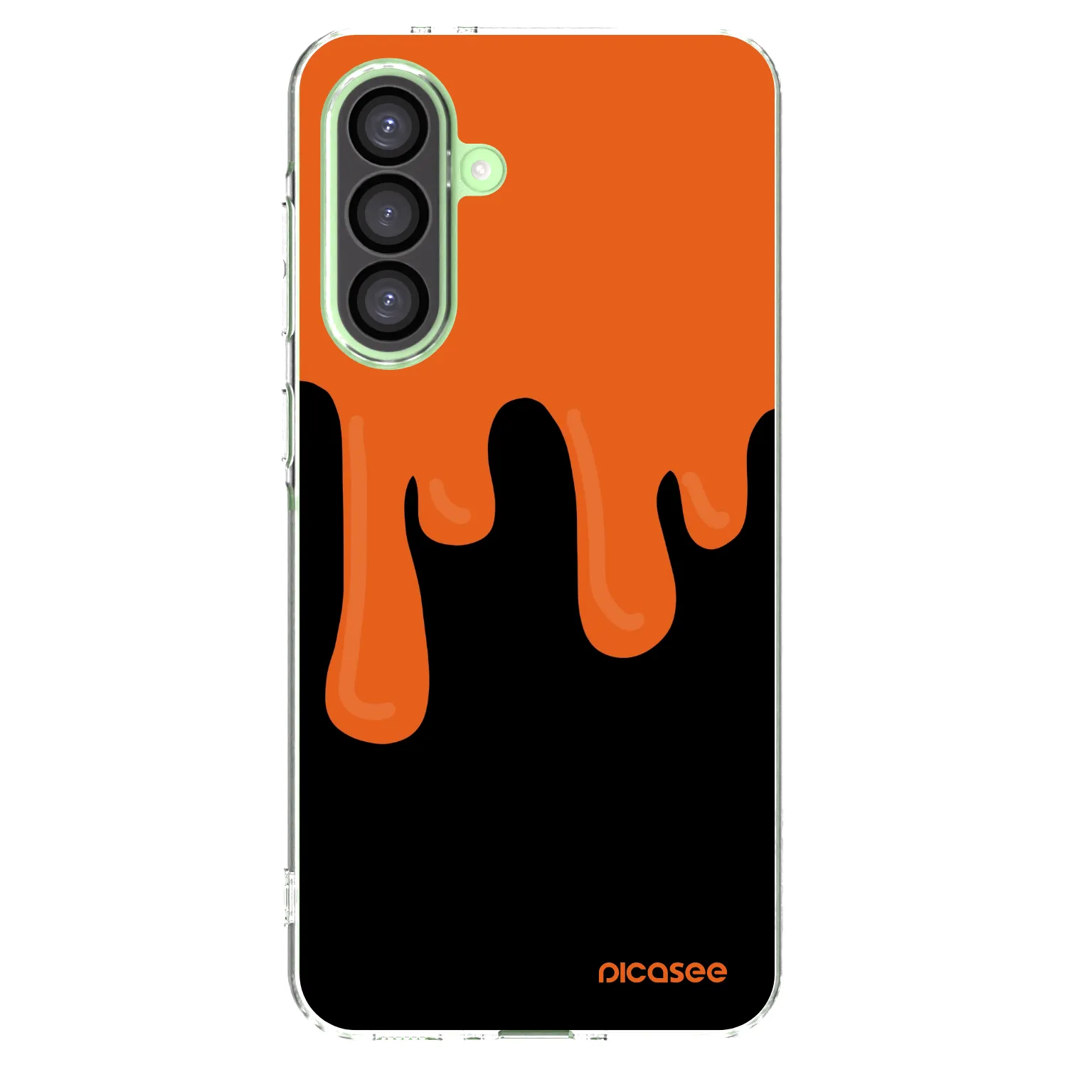 Picasee silikonski prozorni ovitek za Samsung Galaxy A26 5G A266B - Orange spooky