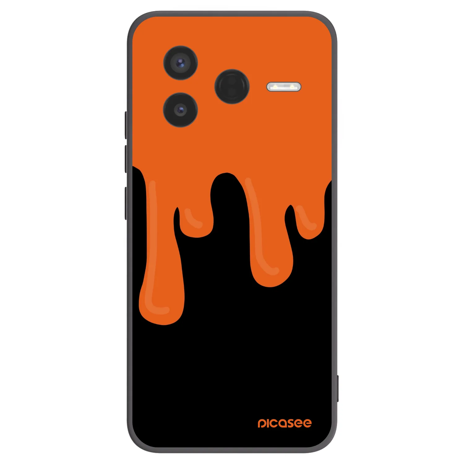 Picasee silikonski črni ovitek za Xiaomi Poco F7 Pro 5G - Orange spooky
