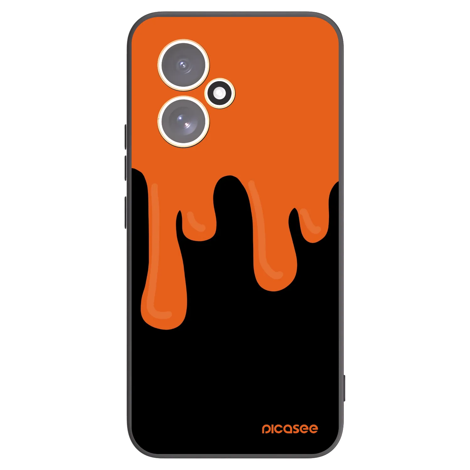 Picasee silikonski črni ovitek za Honor 400 5G - Orange spooky