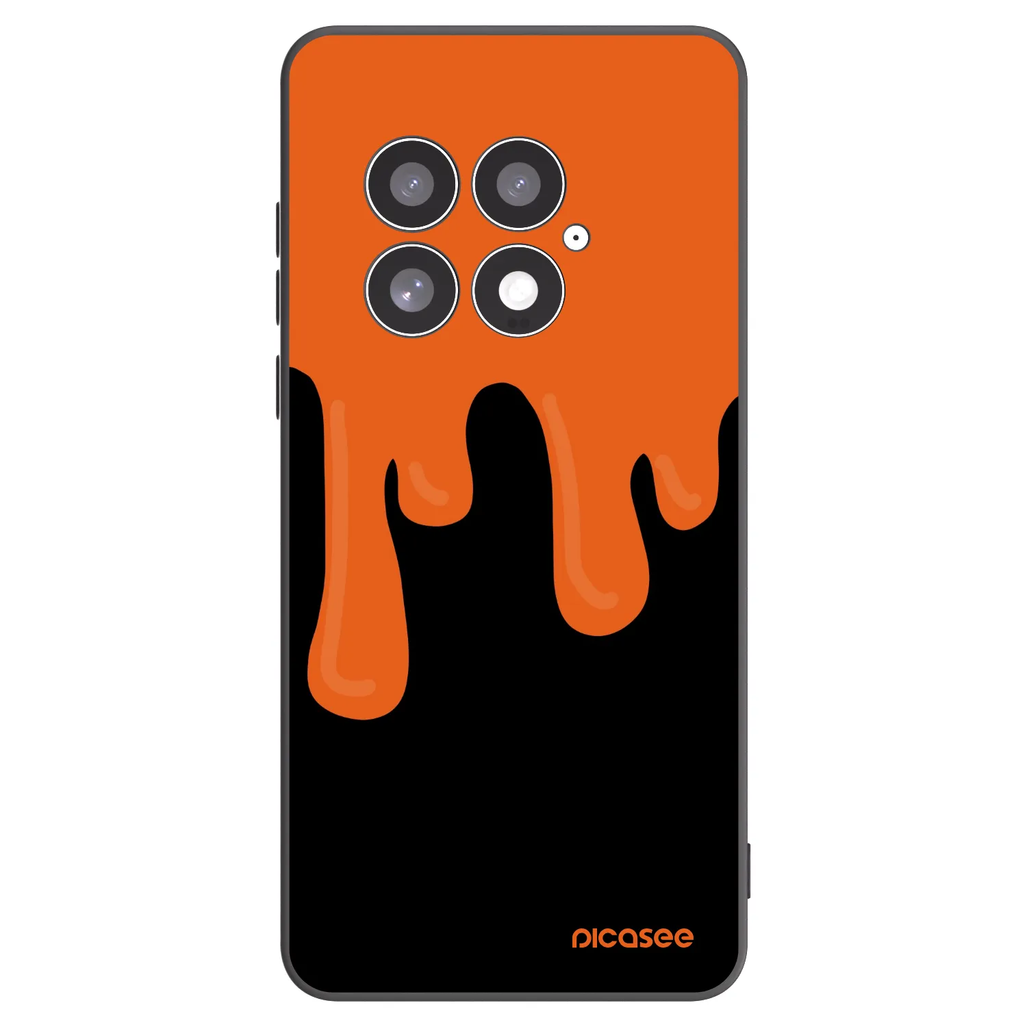 Picasee silikonski črni ovitek za OnePlus 13 5G - Orange spooky