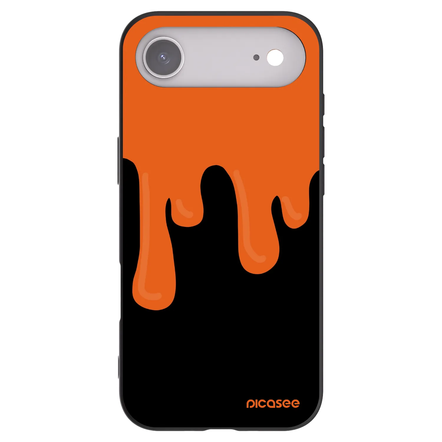 Picasee silikonski črni ovitek za Apple iPhone Air - Orange spooky