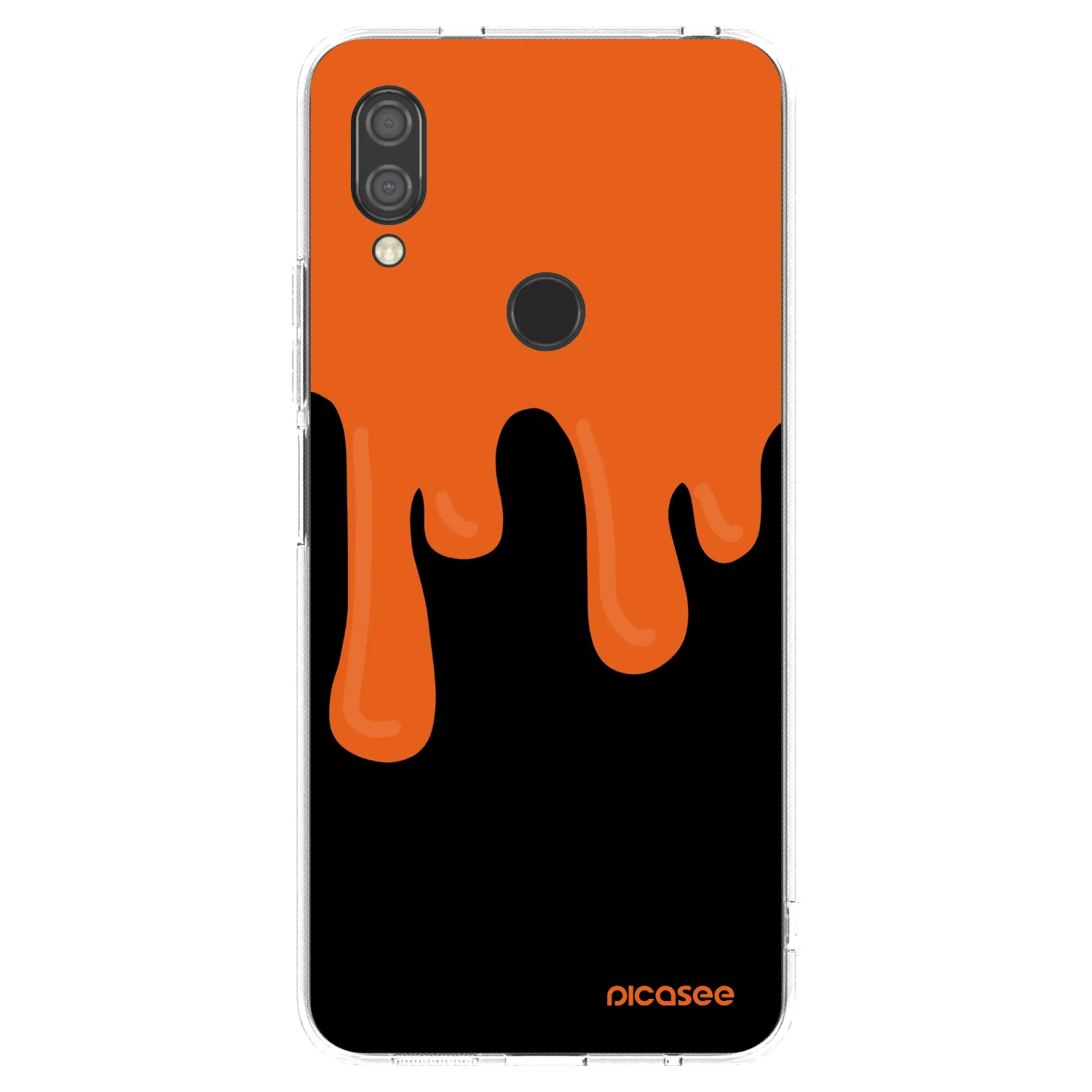 Picasee silikonski prozorni ovitek za Xiaomi Redmi 7 - Orange spooky