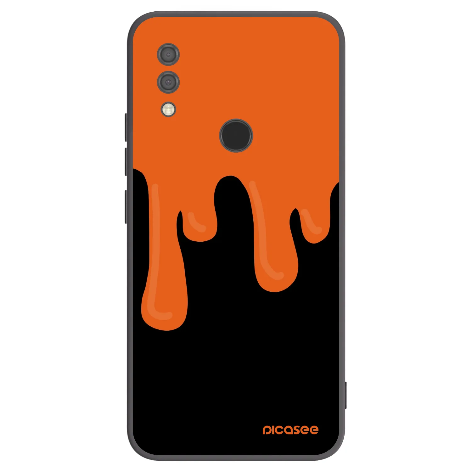 Picasee silikonski črni ovitek za Xiaomi Redmi 7 - Orange spooky