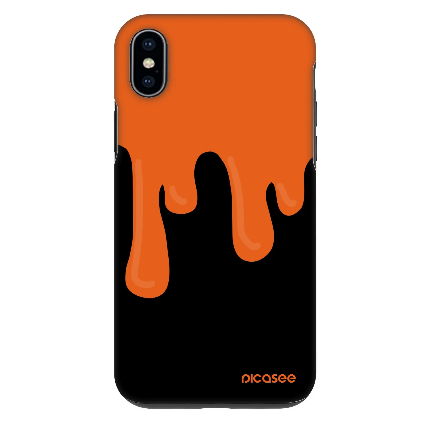 Picasee Fashion Case za Apple iPhone XS Max - Orange spooky