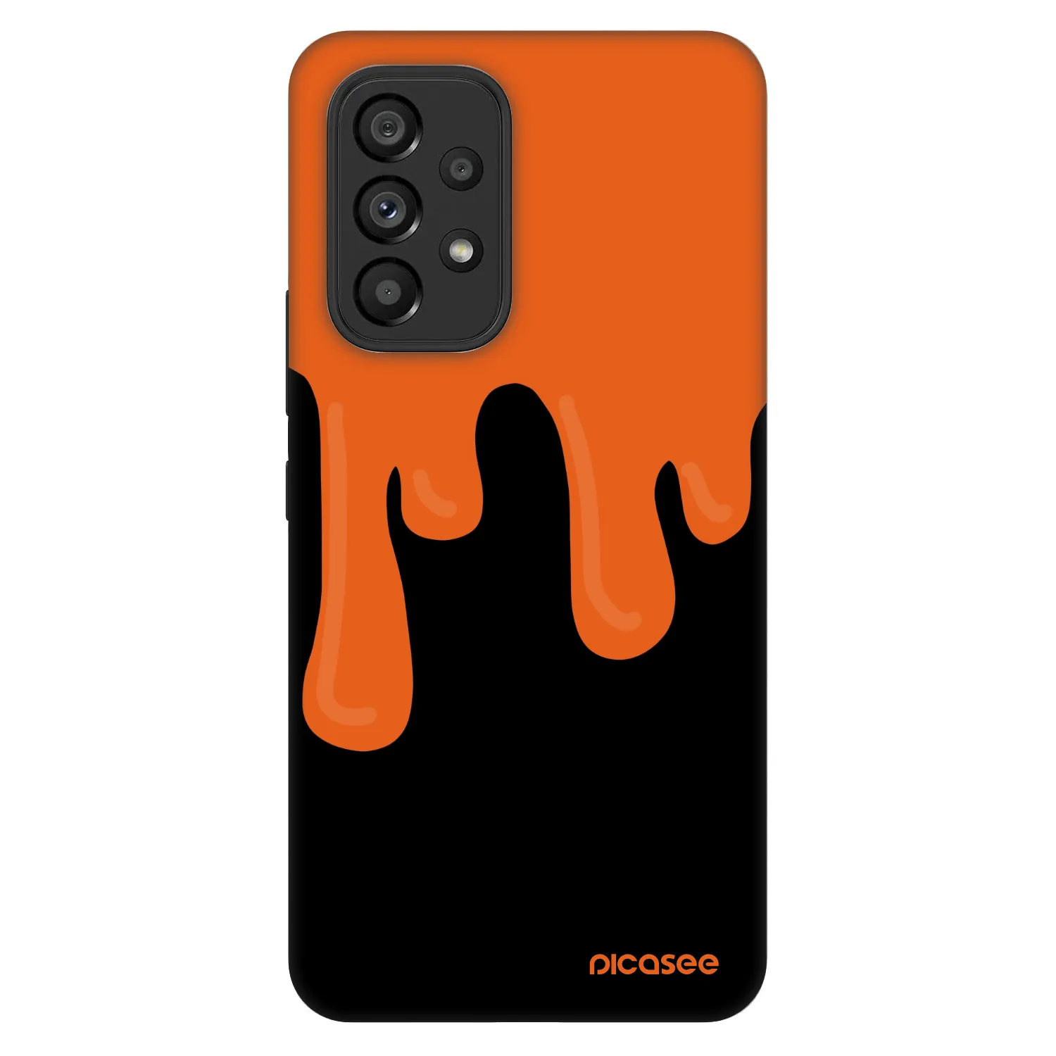 Picasee Fashion Case za Samsung Galaxy A53 5G A536 - Orange spooky
