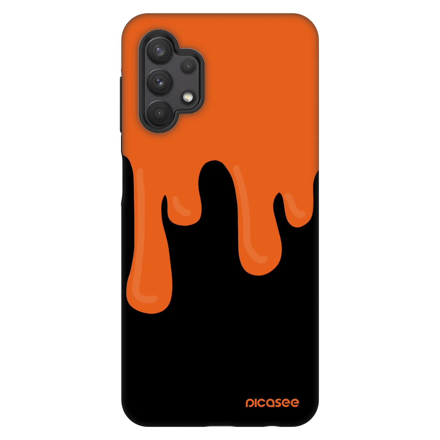 Picasee Fashion Case za Samsung Galaxy A32 5G A326B - Orange spooky