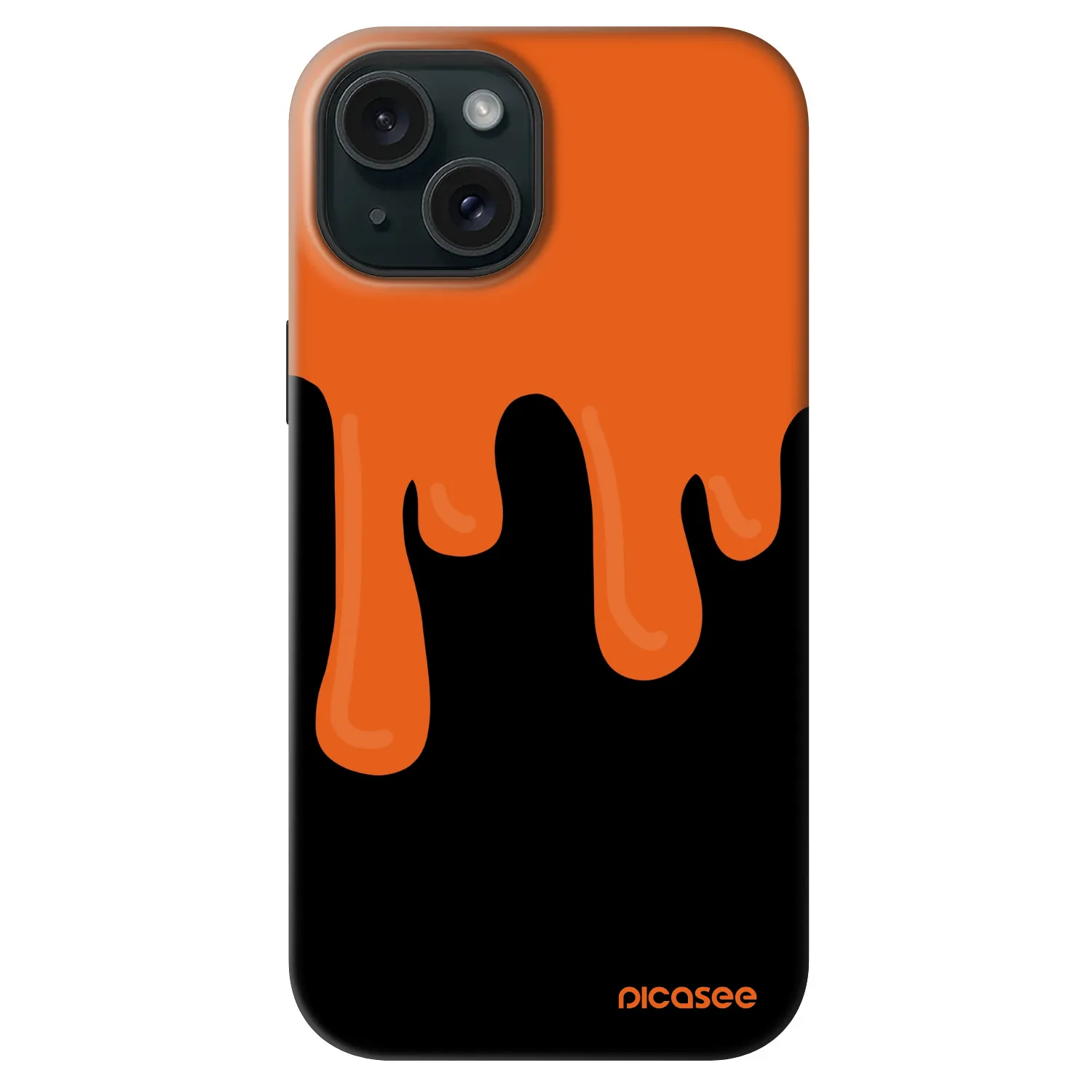 Picasee Fashion Case MagSafe za Apple iPhone 14 - Orange spooky