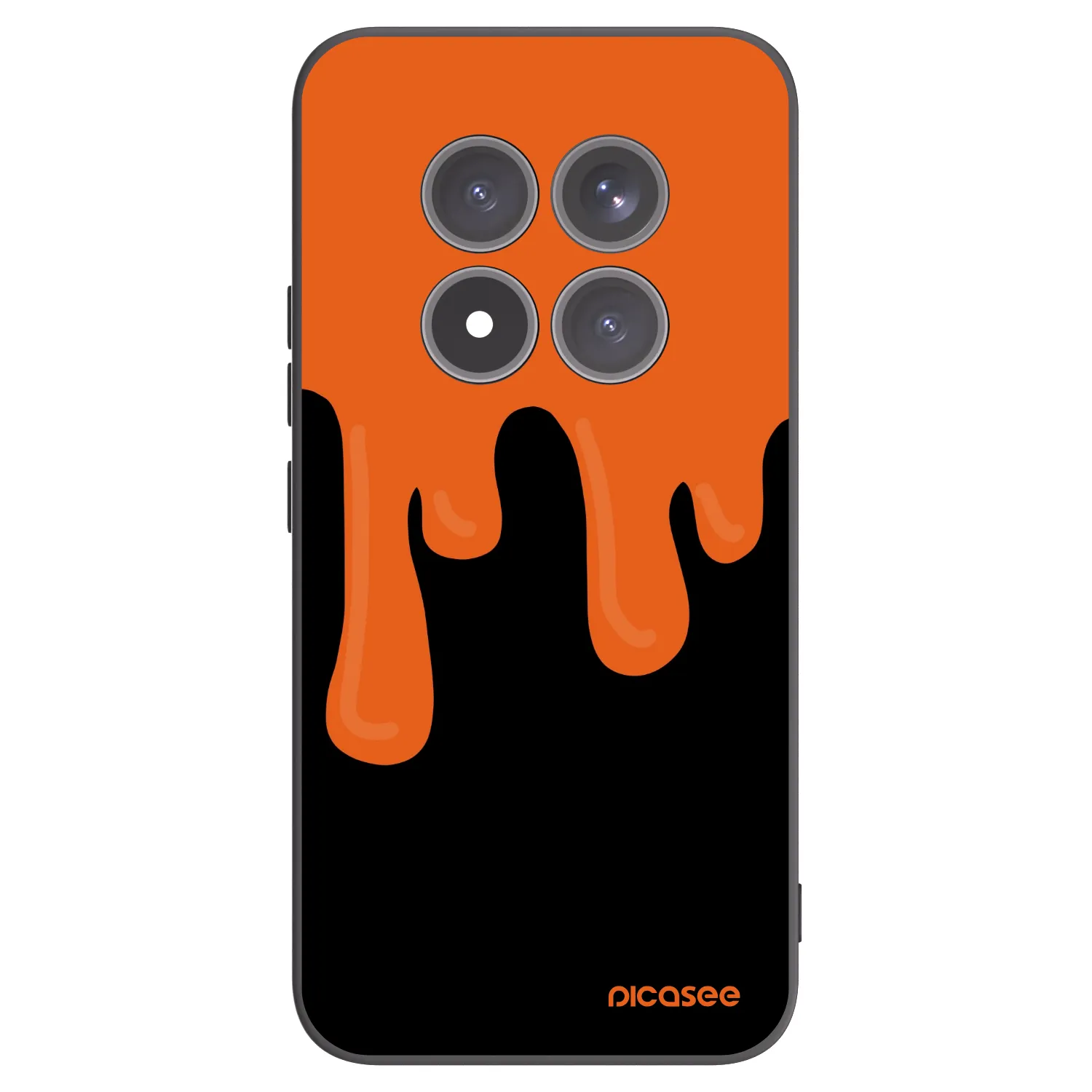Picasee silikonski črni ovitek za Xiaomi Redmi Note 15 Pro+ - Orange spooky