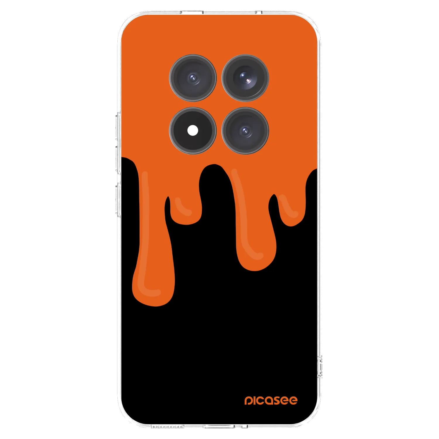Picasee silikonski prozorni ovitek za Xiaomi Redmi Note 15 Pro+ - Orange spooky