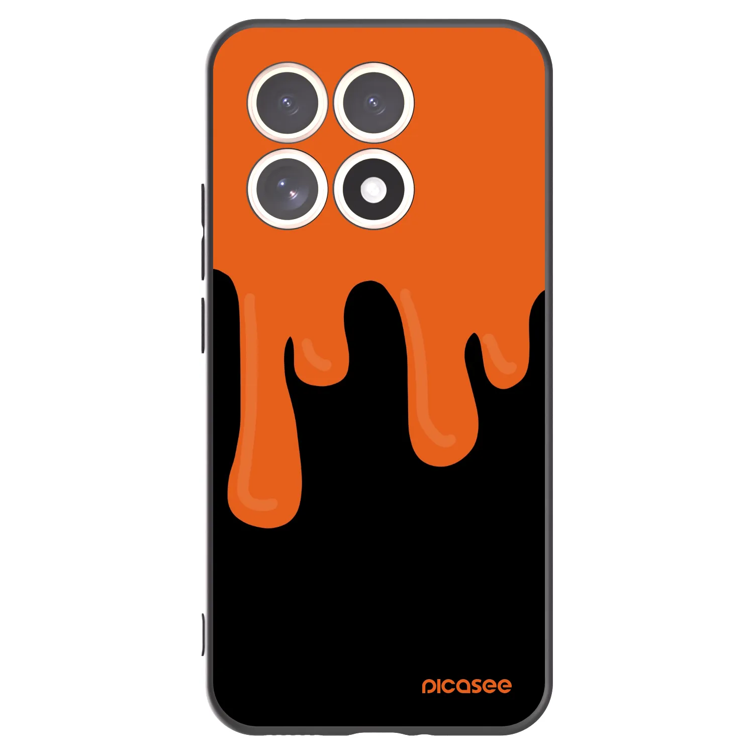 Picasee silikonski črni ovitek za Xiaomi 15T - Orange spooky