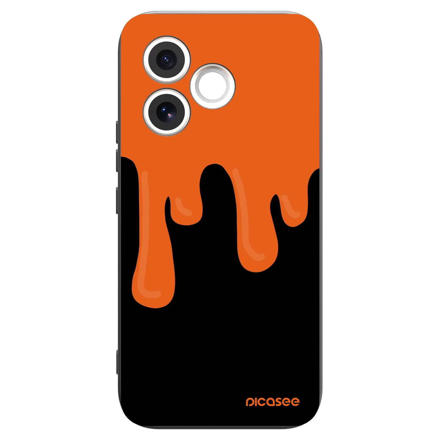 Picasee silikonski črni ovitek za Honor 600 Lite - Orange spooky