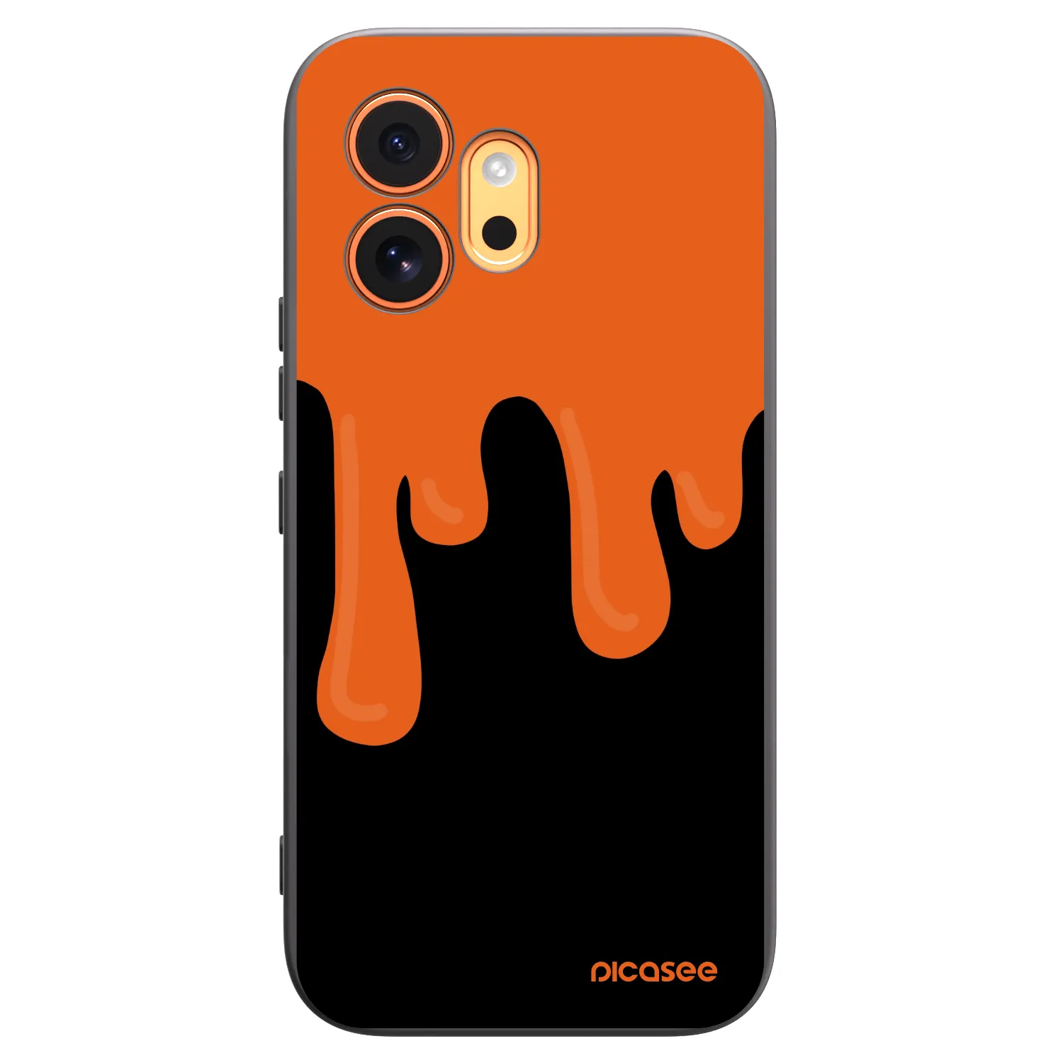 Picasee silikonski črni ovitek za Honor 600 - Orange spooky