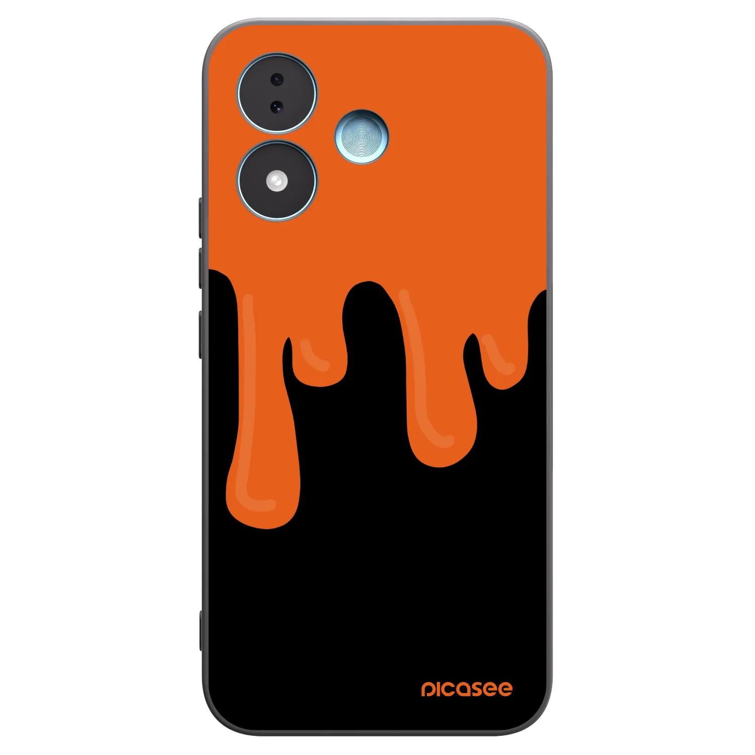 Picasee silikonski črni ovitek za Xiaomi Redmi Note 17 5G - Orange spooky
