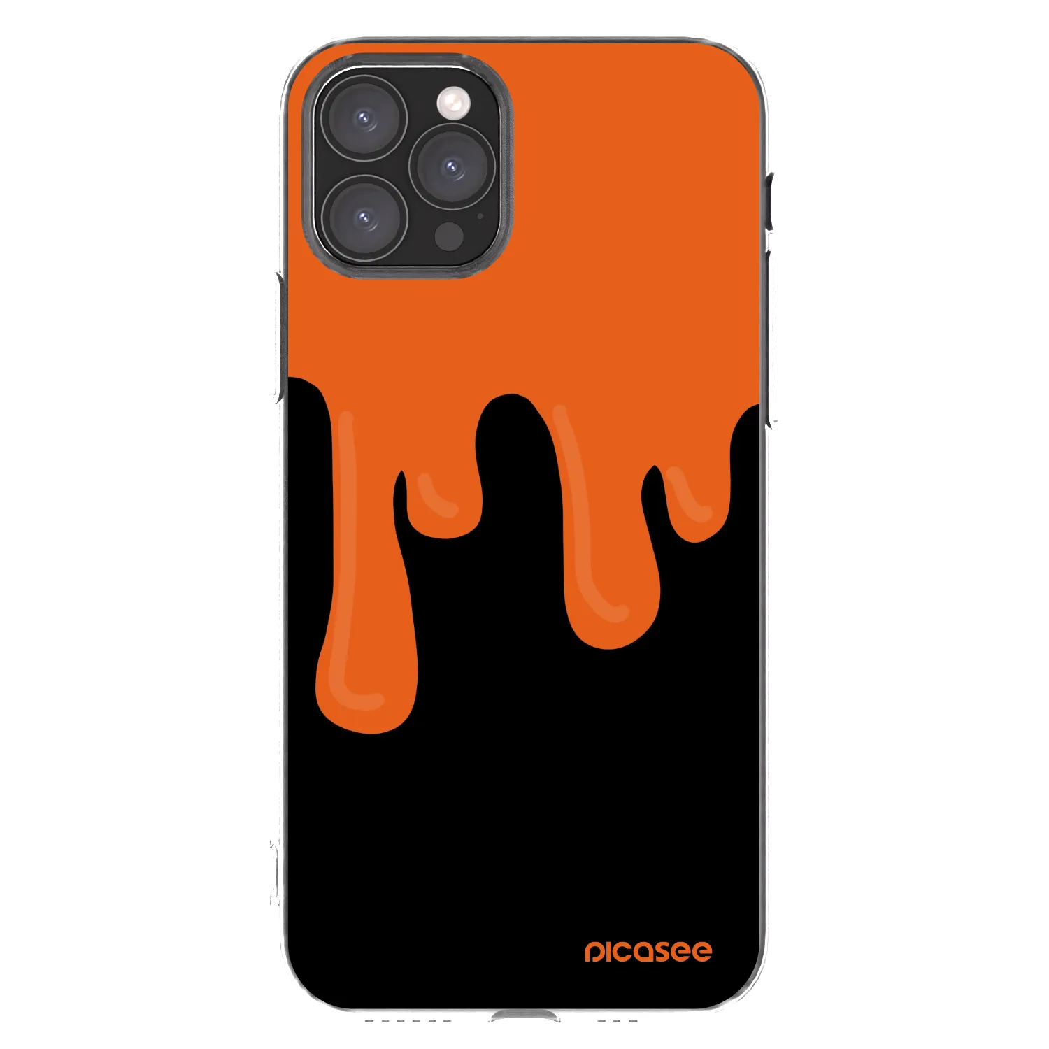 Picasee silikonski prozorni ovitek za Apple iPhone 11 Pro - Orange spooky