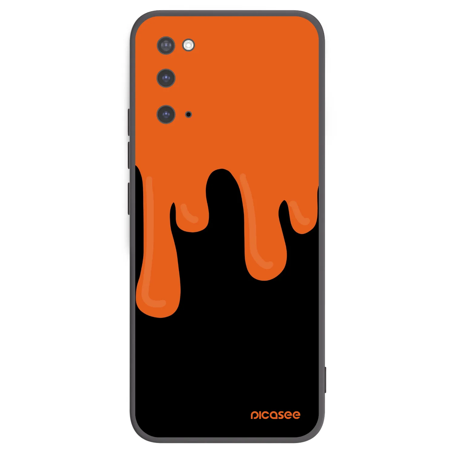 Picasee silikonski črni ovitek za Samsung Galaxy S20 G980F - Orange spooky