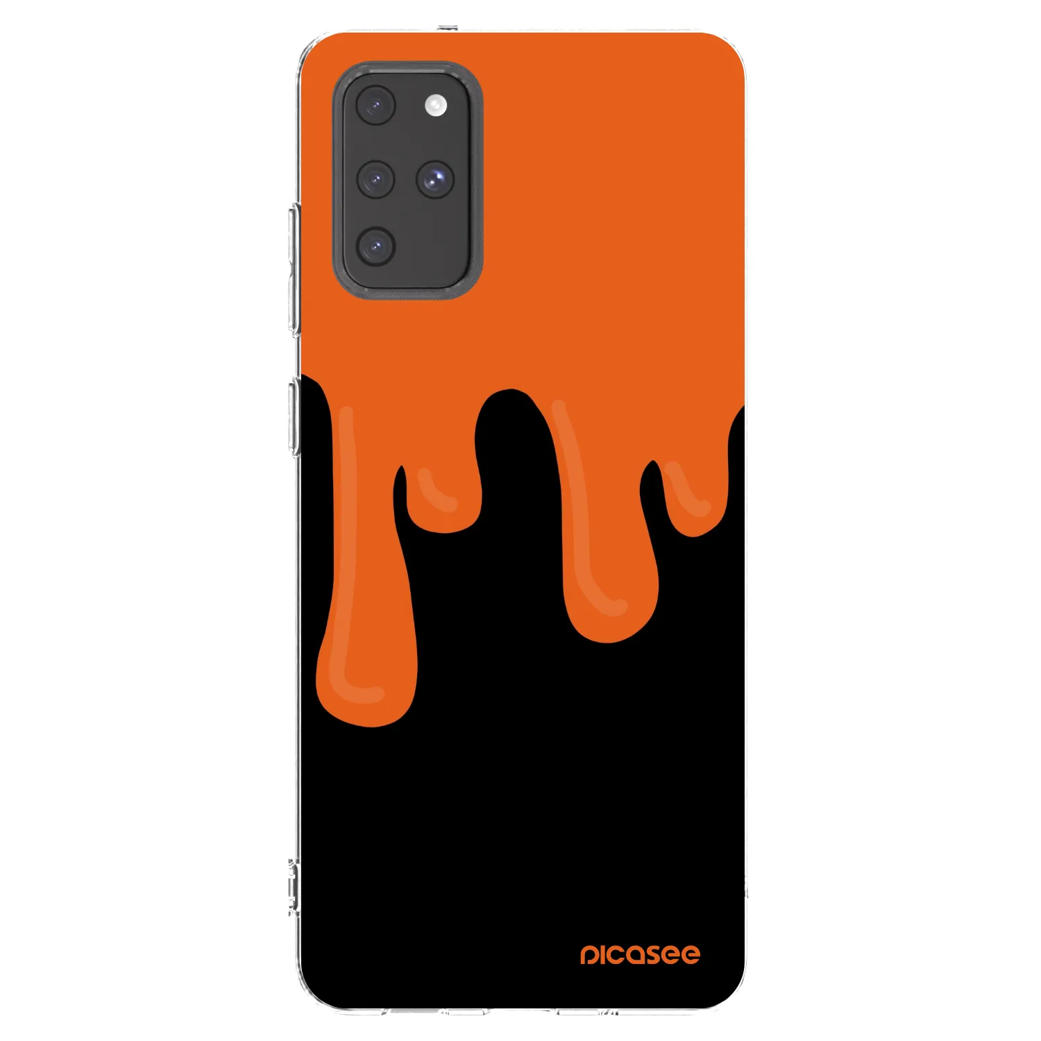 Picasee silikonski prozorni ovitek za Samsung Galaxy S20+ G985F - Orange spooky