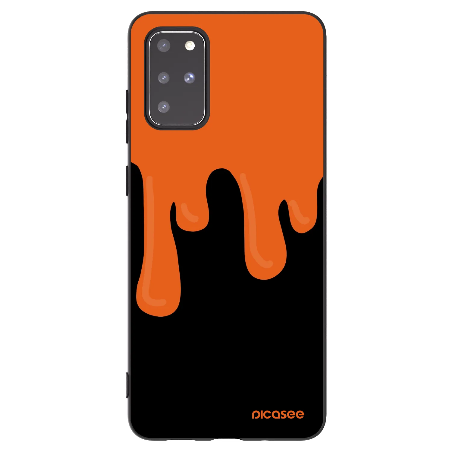Picasee silikonski črni ovitek za Samsung Galaxy S20+ G985F - Orange spooky