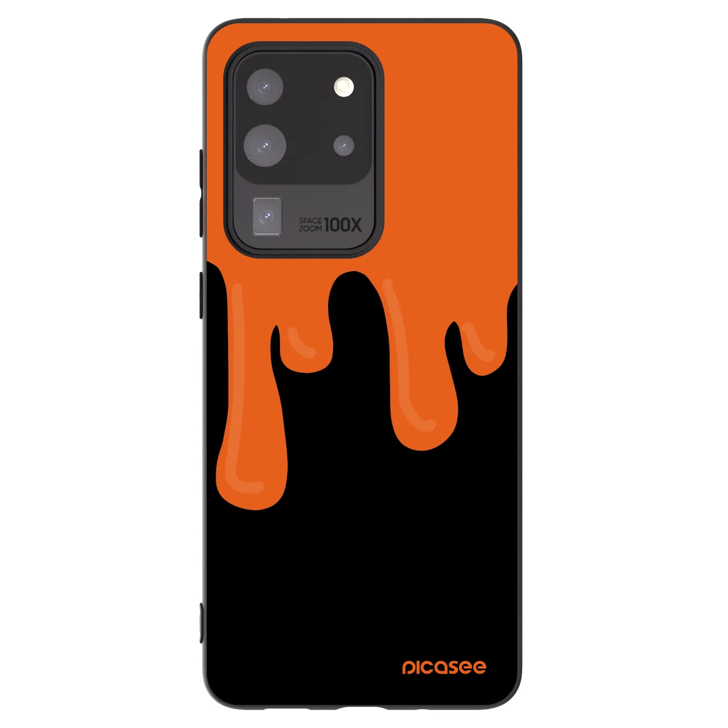 Picasee silikonski črni ovitek za Samsung Galaxy S20 Ultra 5G G988F - Orange spooky