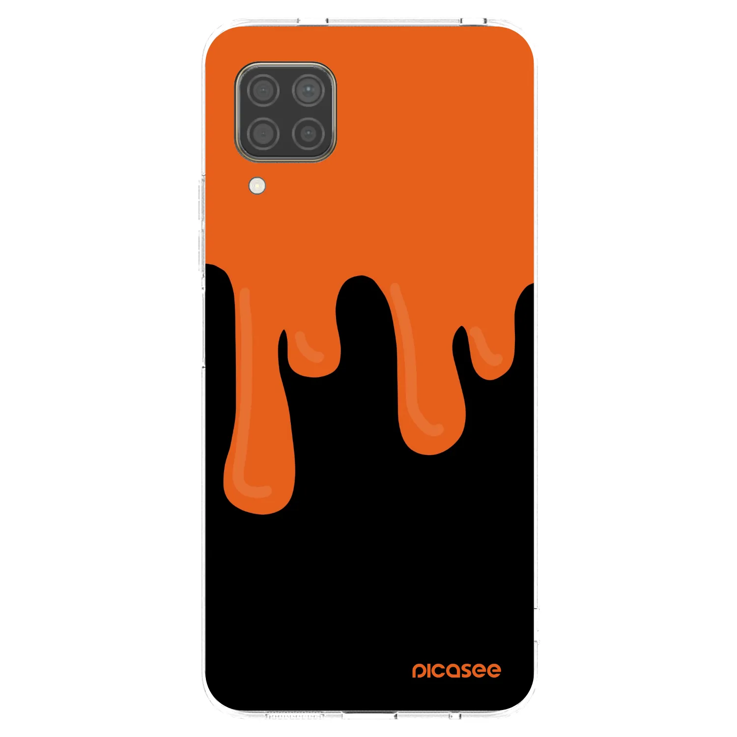 Picasee silikonski prozorni ovitek za Huawei P40 Lite - Orange spooky