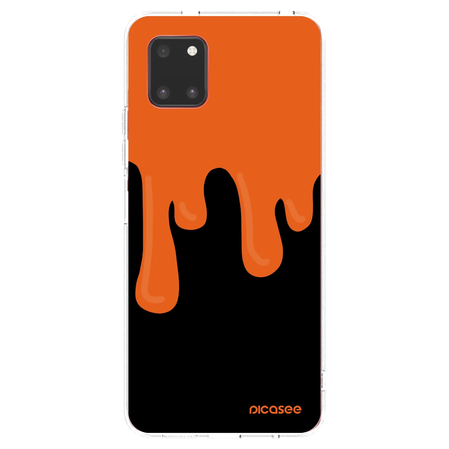 Picasee silikonski prozorni ovitek za Samsung Galaxy Note 10 Lite N770F - Orange spooky