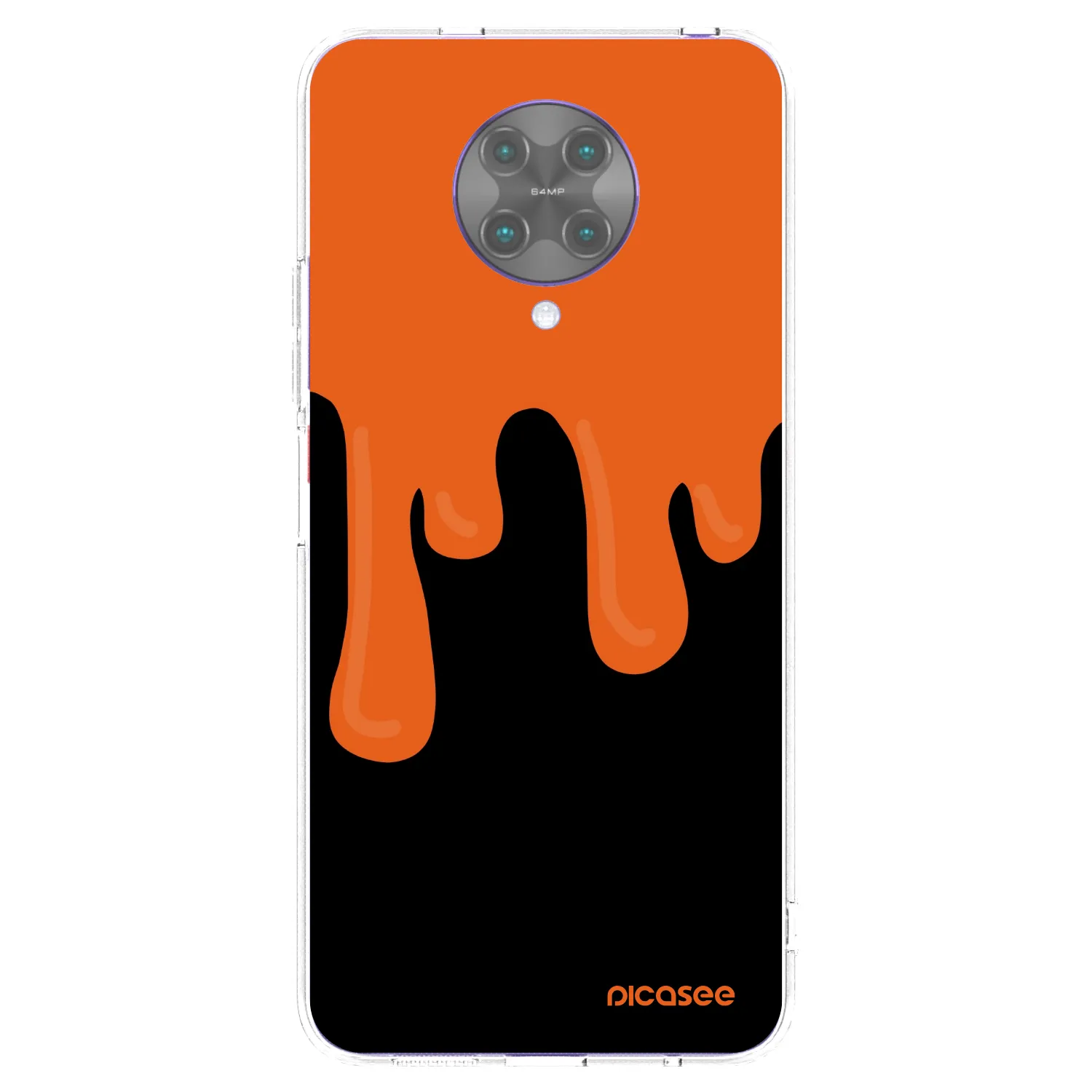 Picasee silikonski prozorni ovitek za Xiaomi Poco F2 Pro - Orange spooky
