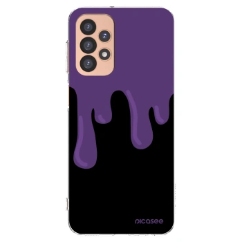 Picasee silikonski prozorni ovitek za Samsung Galaxy A23 A236B 5G - Purple spooky