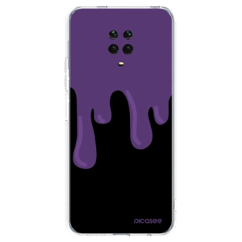 Picasee silikonski prozorni ovitek za Xiaomi Redmi Note 9 Pro - Purple spooky