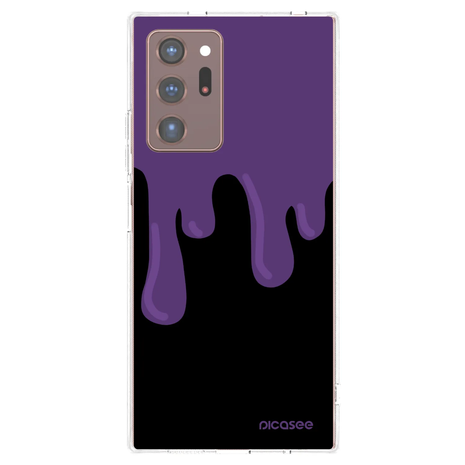 Picasee silikonski prozorni ovitek za Samsung Galaxy Note 20 Ultra - Purple spooky