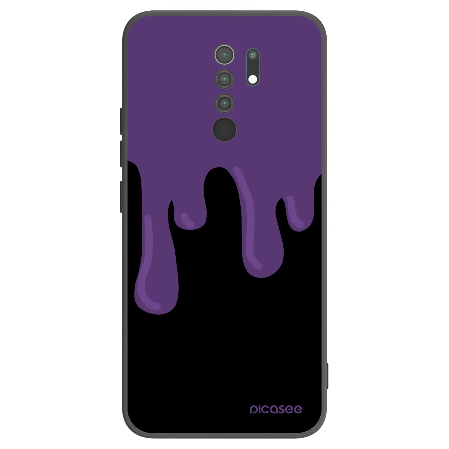 Picasee silikonski črni ovitek za Xiaomi Redmi 9 - Purple spooky
