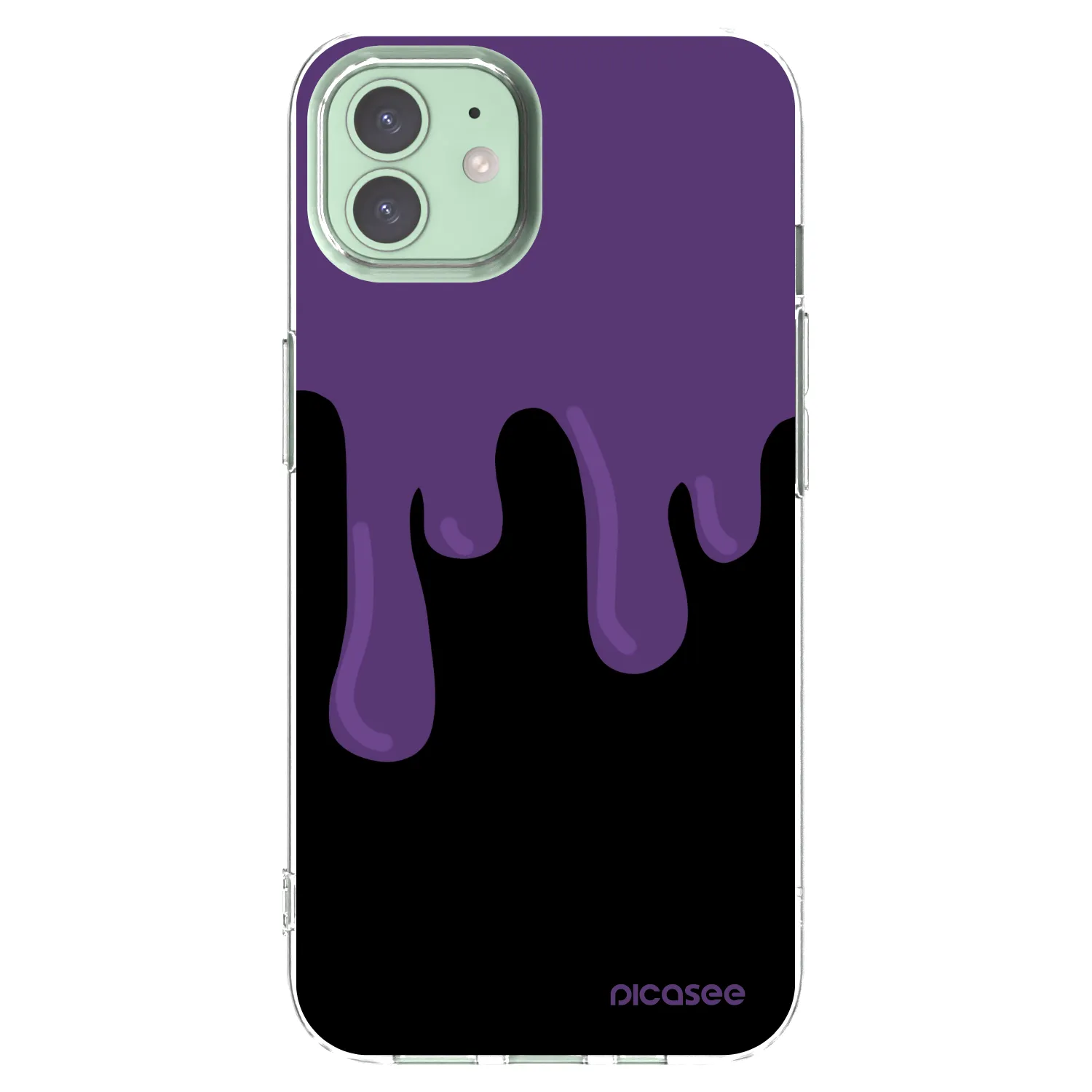 Picasee silikonski prozorni ovitek za Apple iPhone 12 Pro - Purple spooky