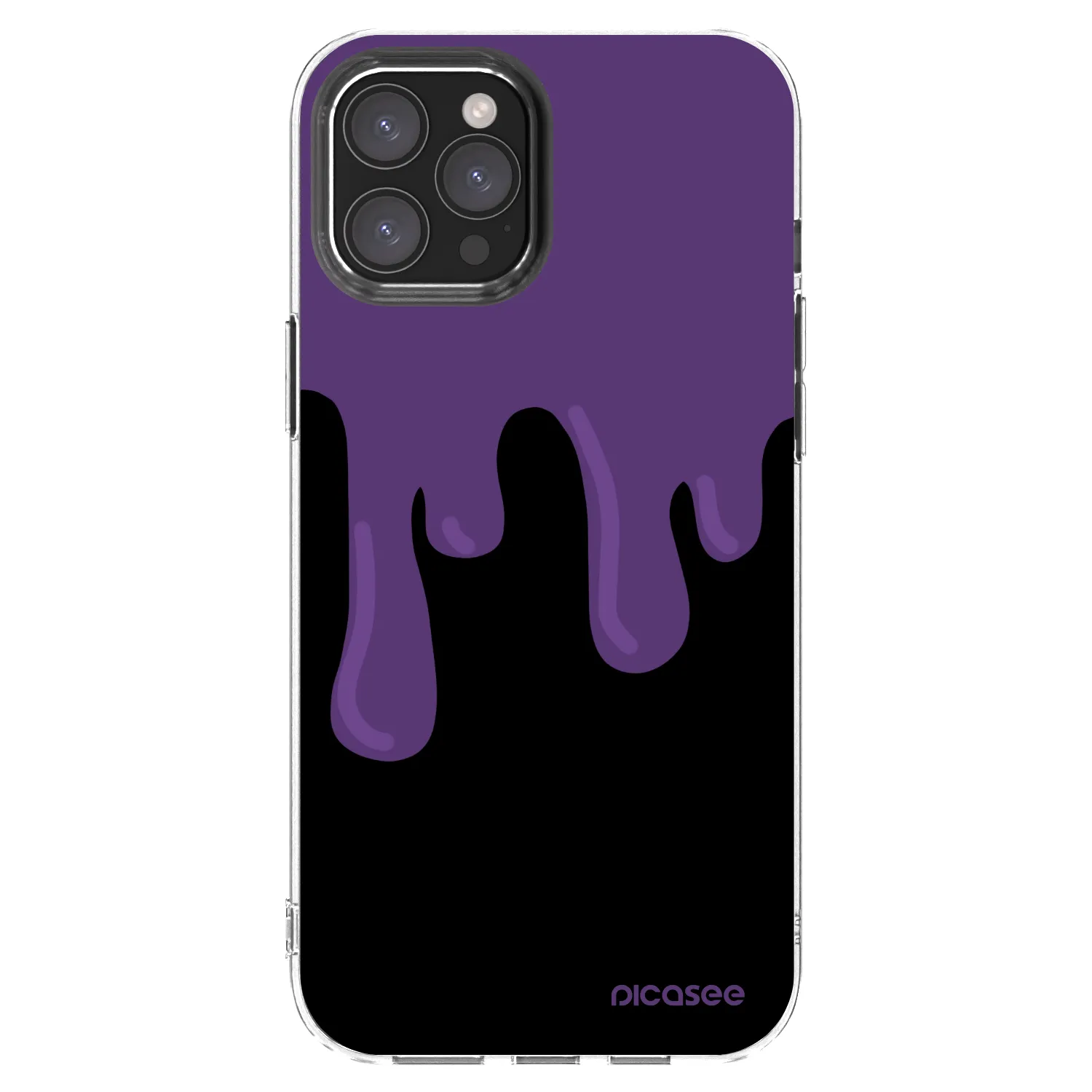 Picasee silikonski prozorni ovitek za Apple iPhone 12 Pro Max - Purple spooky