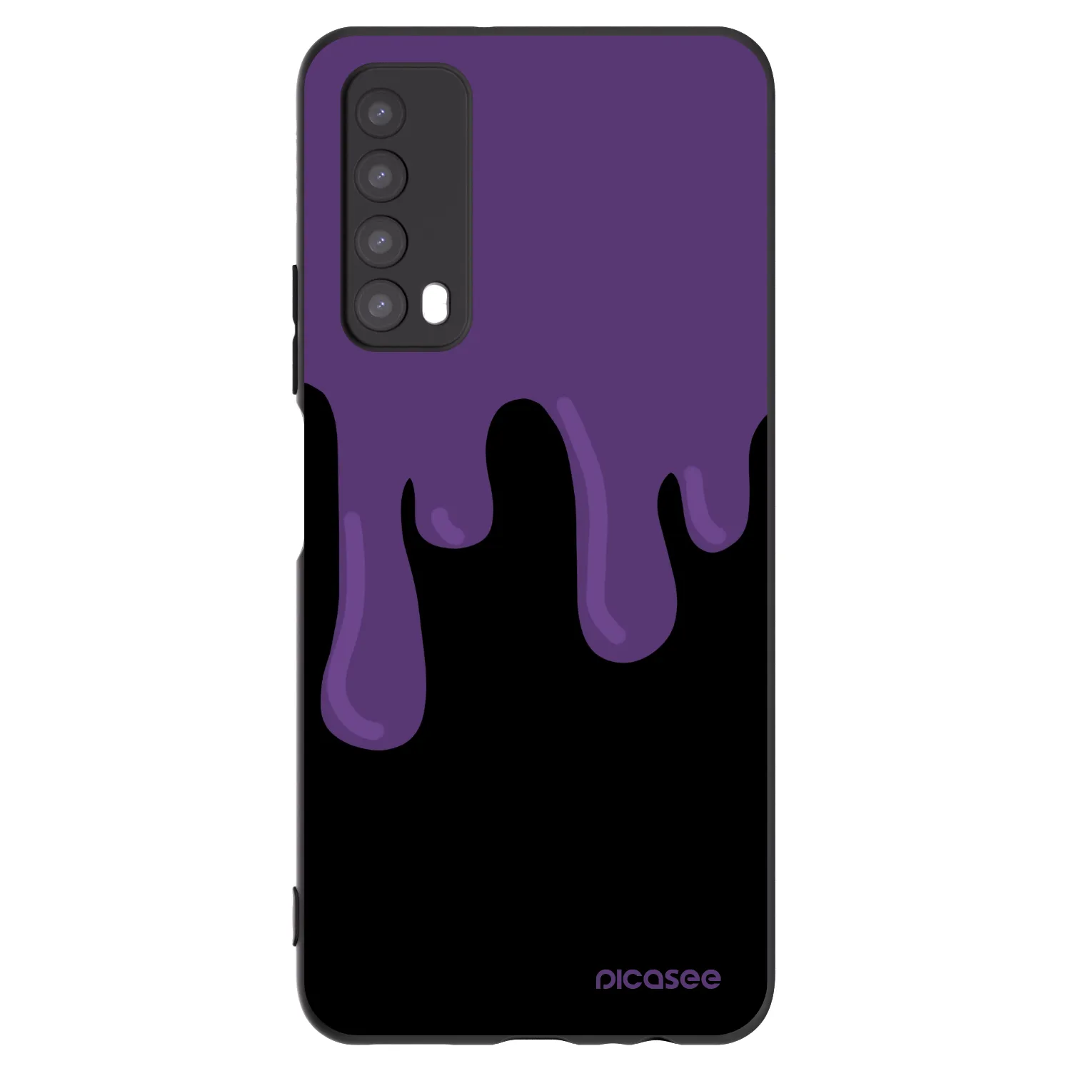 Picasee silikonski črni ovitek za Huawei P Smart 2021 - Purple spooky