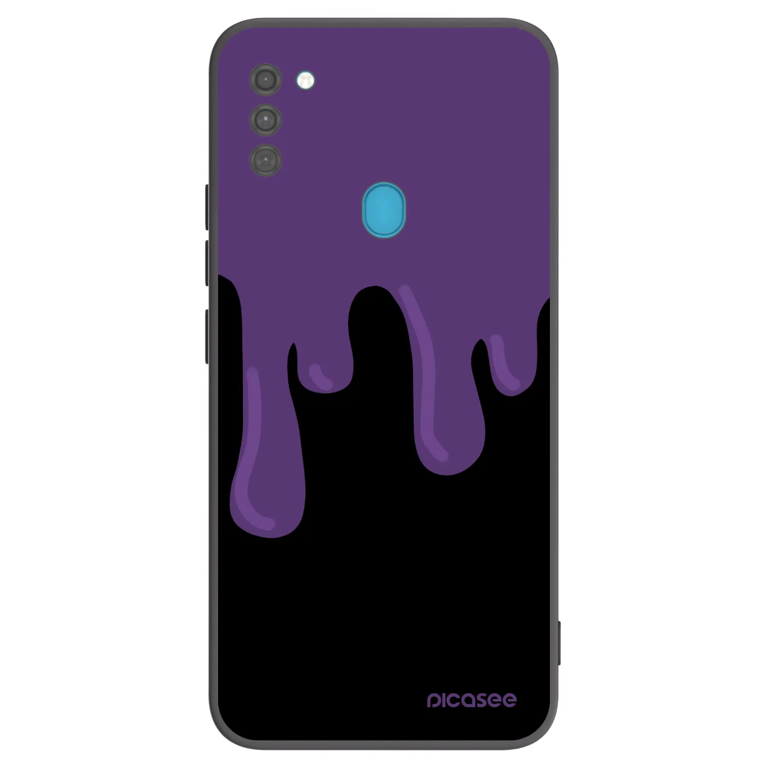 Picasee silikonski črni ovitek za Samsung Galaxy M11 - Purple spooky