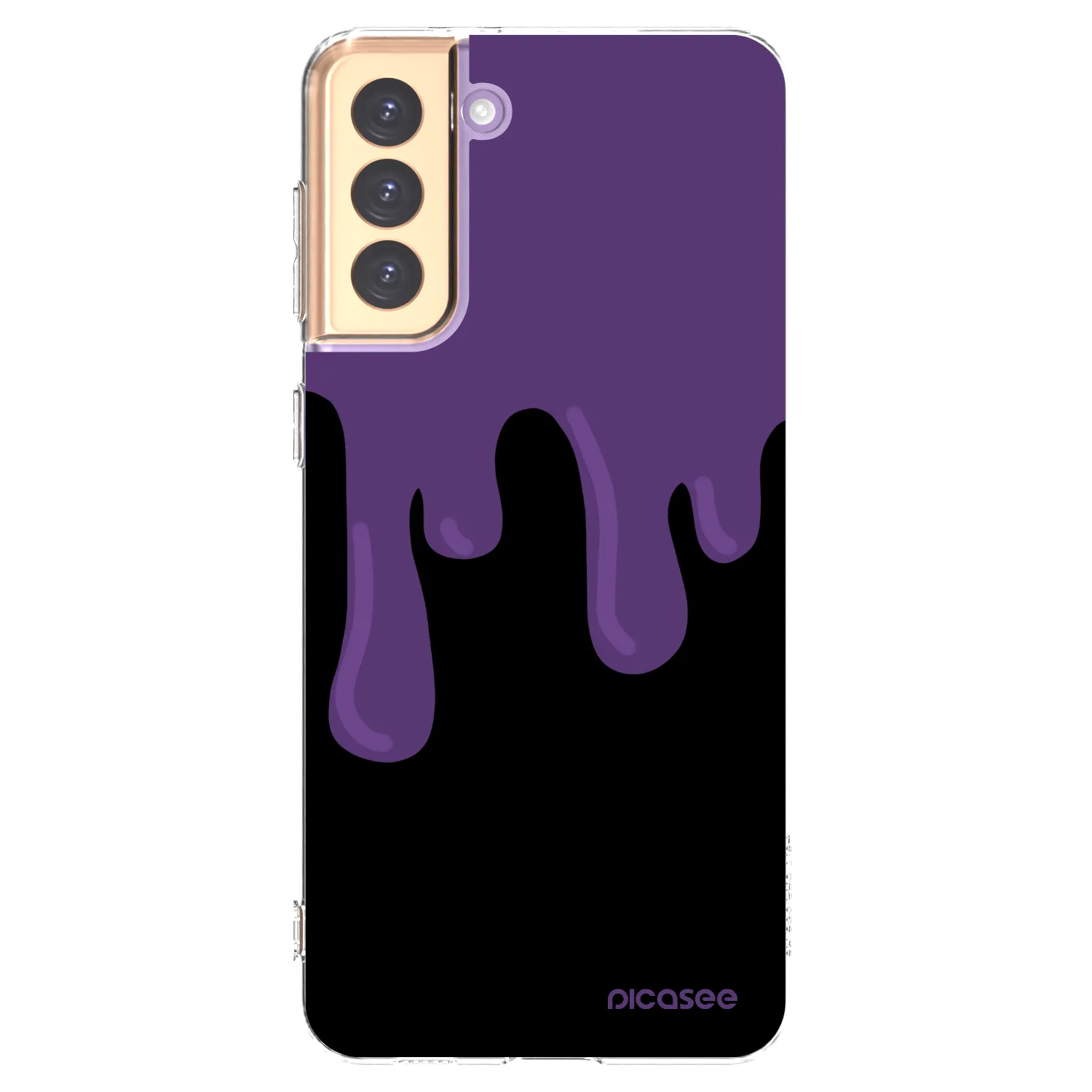 Picasee silikonski prozorni ovitek za Samsung Galaxy S21+ 5G G996F - Purple spooky