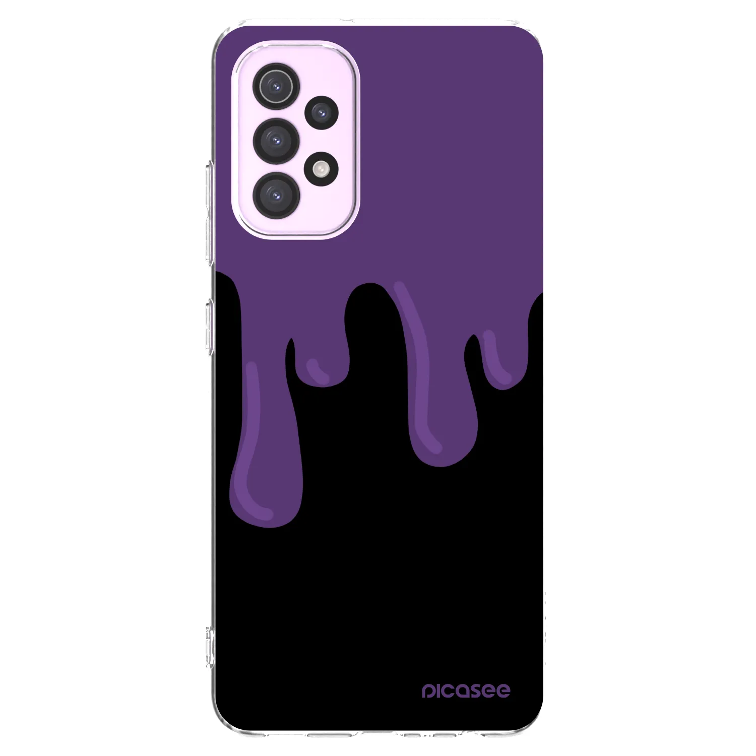 Picasee silikonski prozorni ovitek za Samsung Galaxy A32 5G A326B - Purple spooky