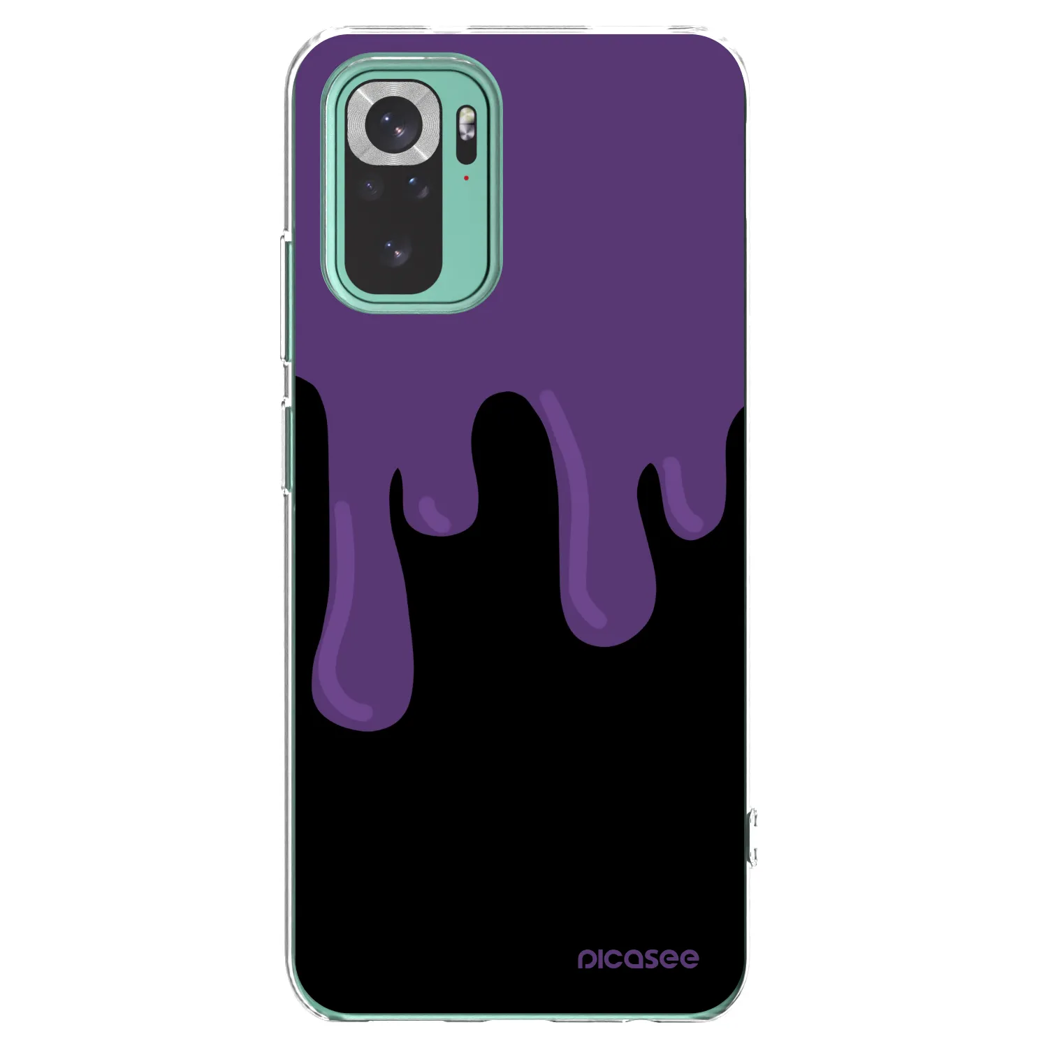 Picasee silikonski prozorni ovitek za Xiaomi Redmi Note 10 Pro - Purple spooky